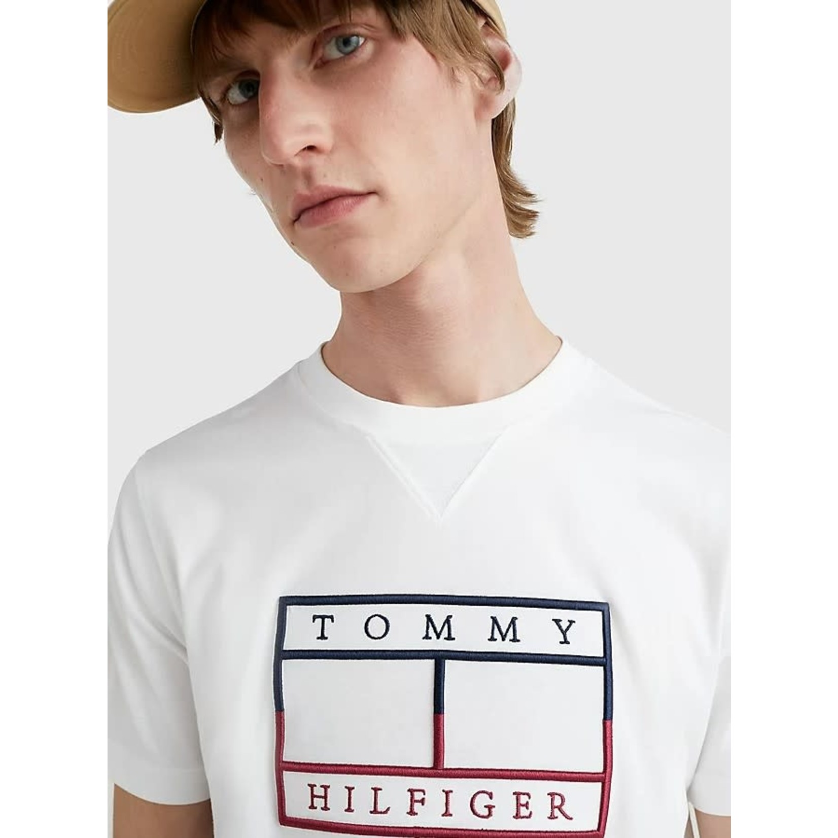 Tommy Hilfiger Tommy Hilfiger - T-shirt met geborduurde vlag