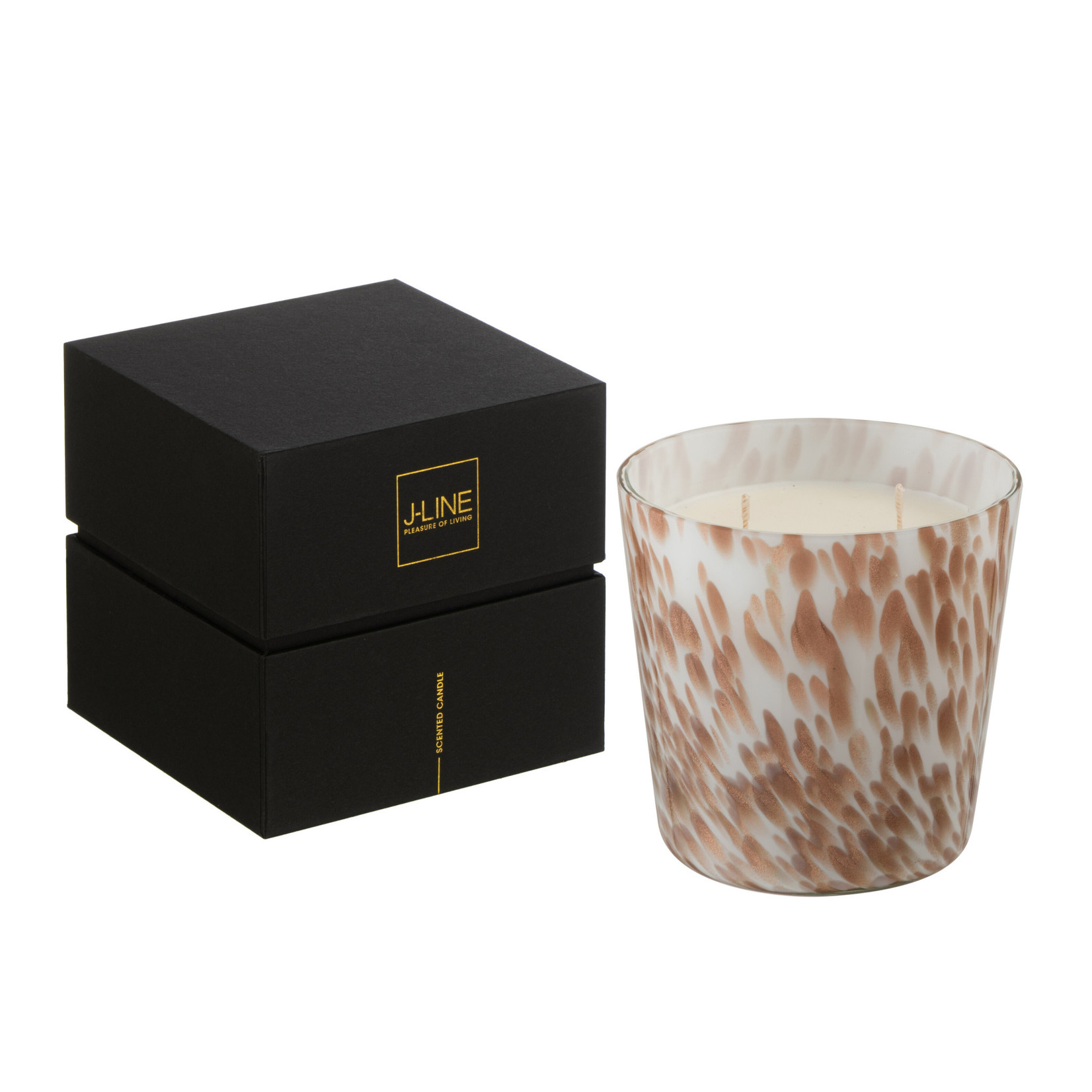 J-LINE J-LINE - Geurkaars 'NOA' - Wit/Goud