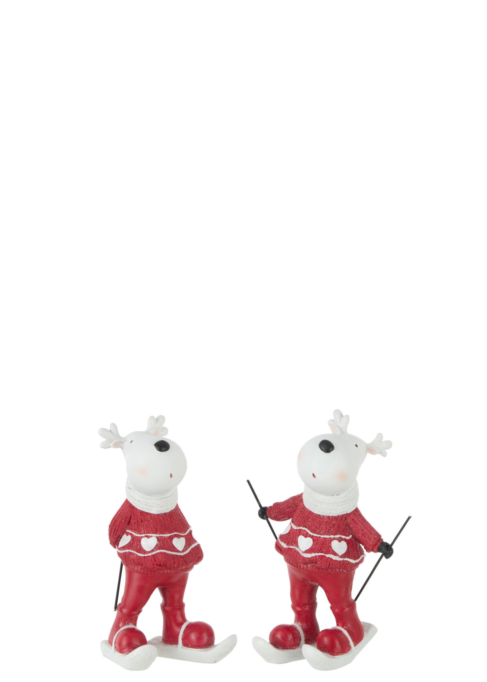 J-LINE J-LINE - Set Rendier Ski - Wit/Rood