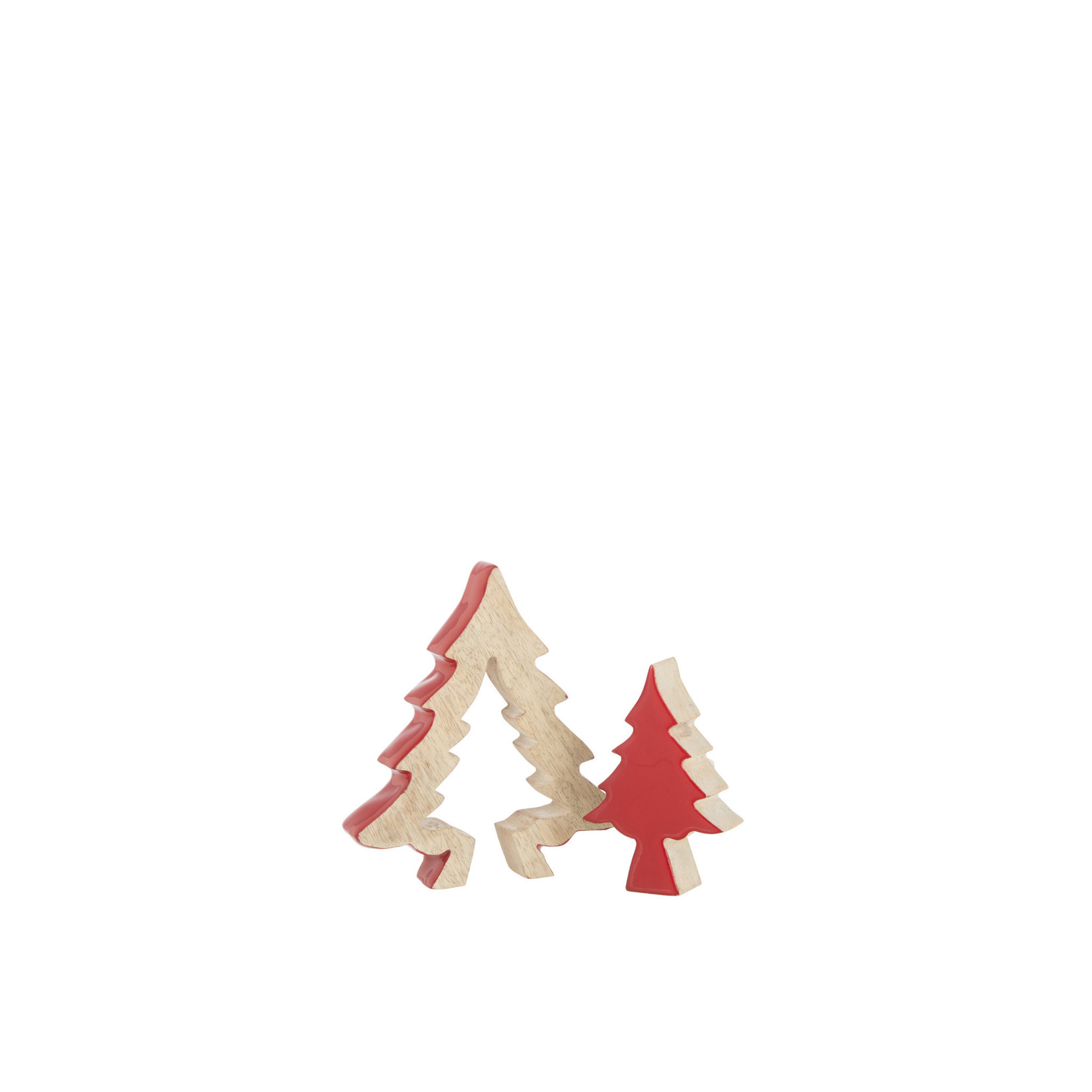 J-LINE J-LINE - Puzzel Kerstboom - Mango/Rood