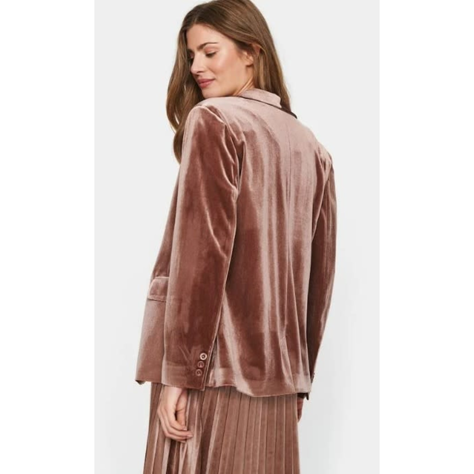 Saint Tropez Saint Tropez - Pauline Blazer -  Bruin/Roze