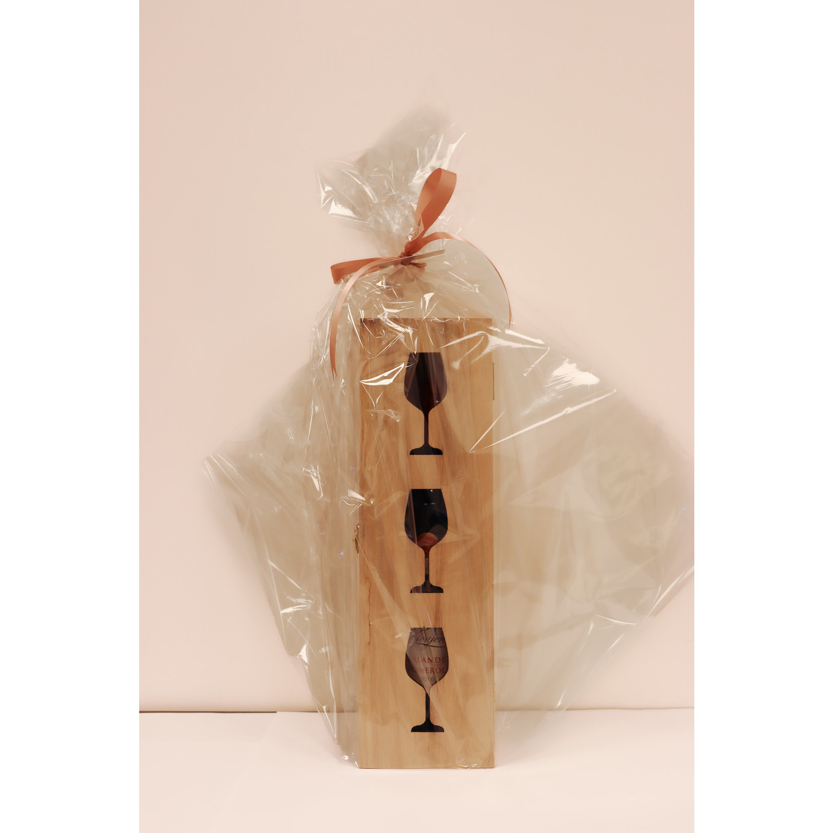 Giftset wijn - Haut-Goujon x Wijnkist glas