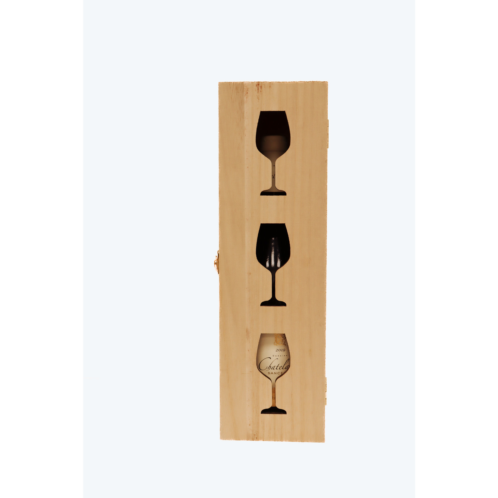 Giftset wijn - Domaine Chatelain x Wijnkist glas