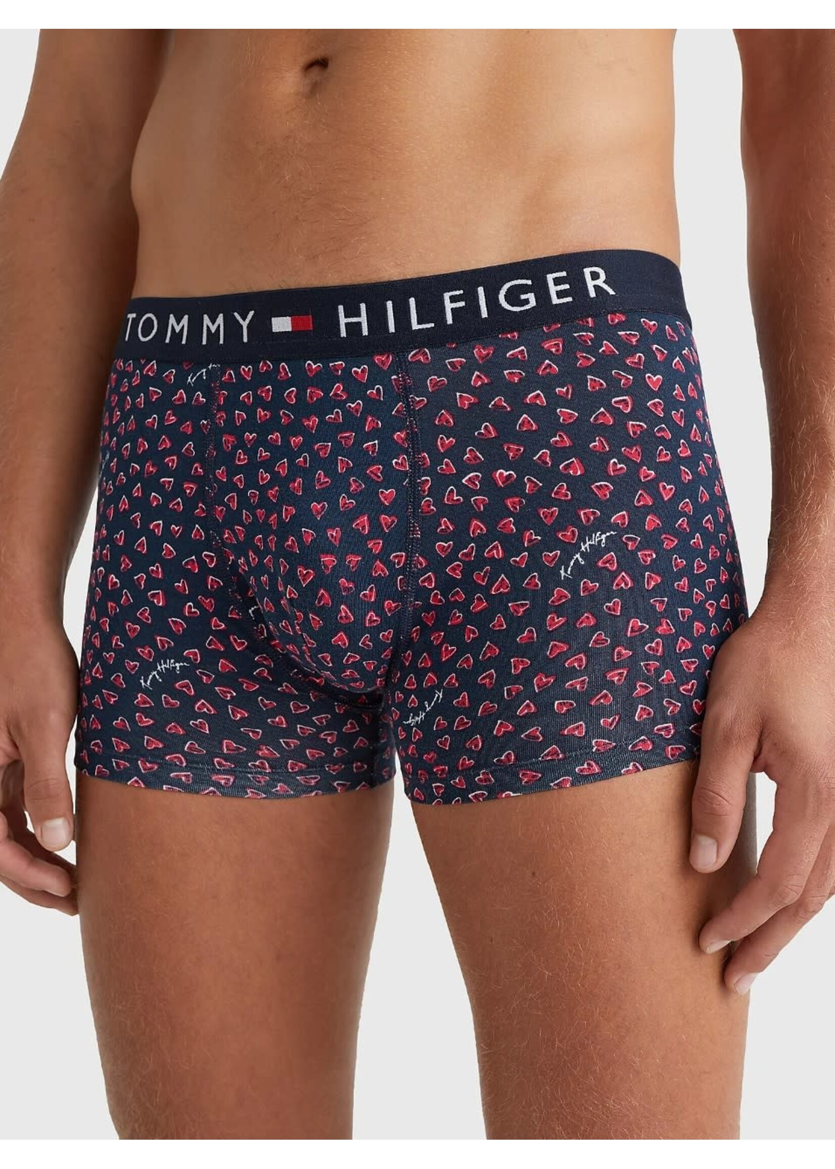 Tommy Hilfiger Tommy Hilfiger - Cadeauset boxershort en sokken - Donkerblauw/Hartjes