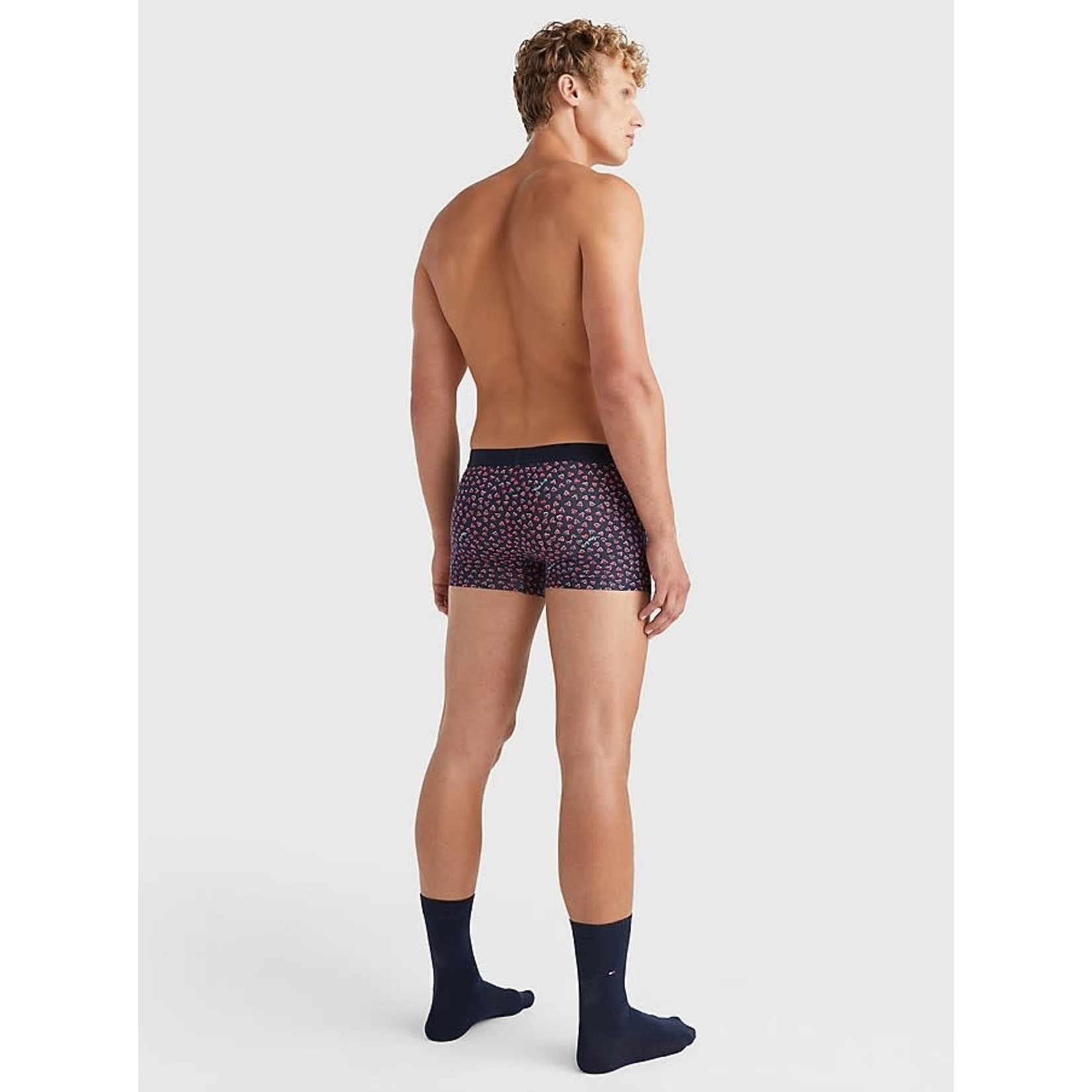 Tommy Hilfiger Tommy Hilfiger - Cadeauset boxershort en sokken - Donkerblauw/Hartjes