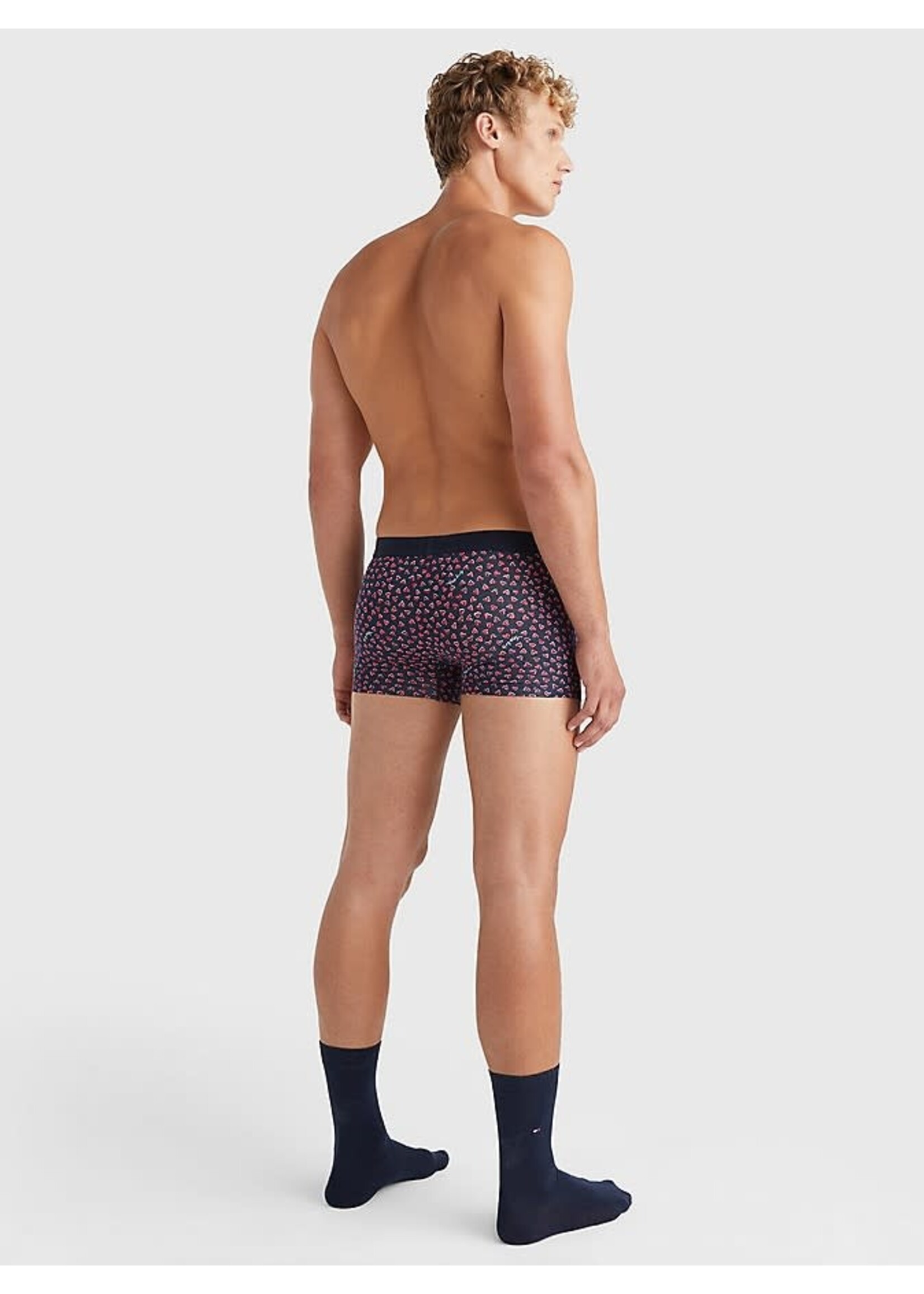 Tommy Hilfiger Tommy Hilfiger - Cadeauset boxershort en sokken - Donkerblauw/Hartjes