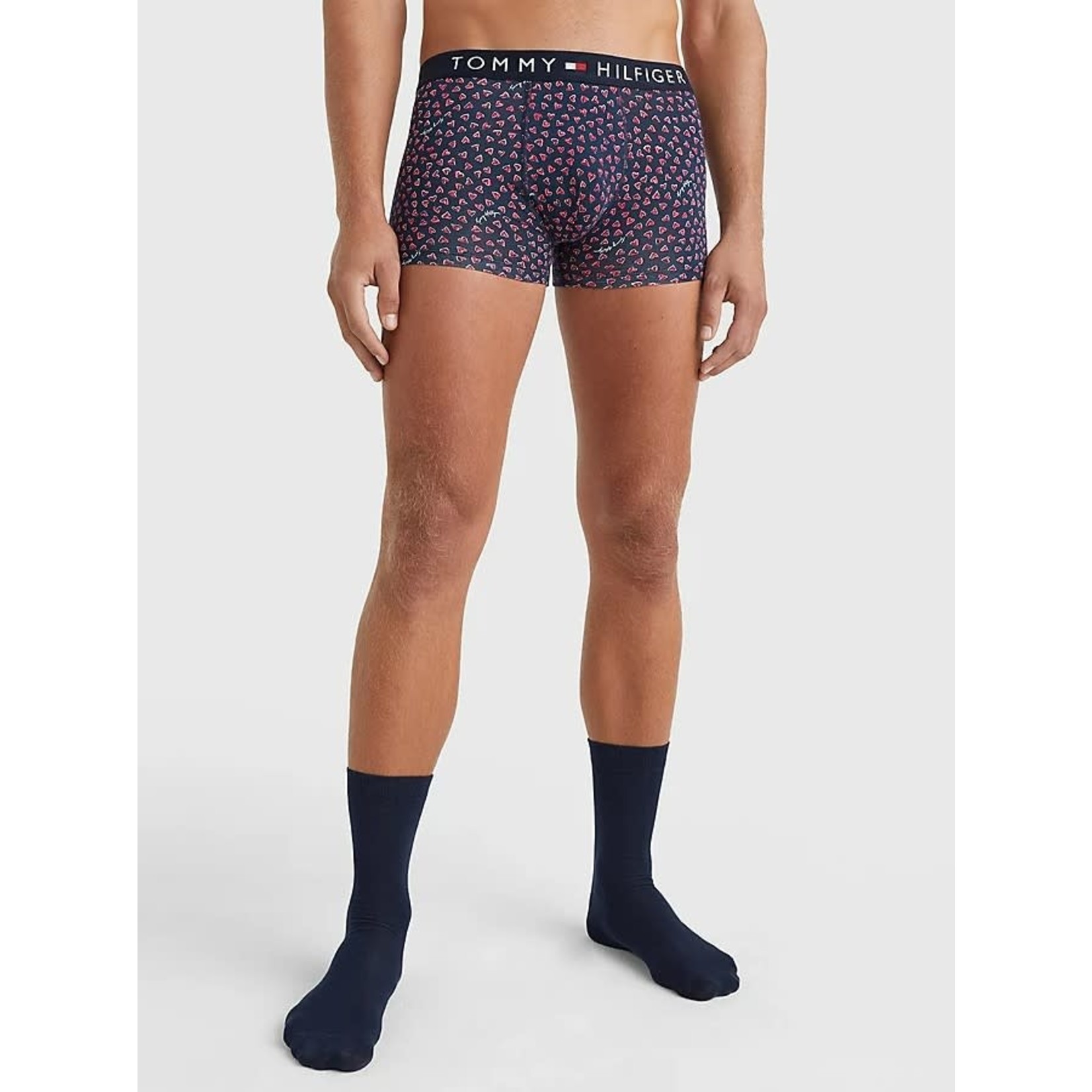 Tommy Hilfiger Tommy Hilfiger - Cadeauset boxershort en sokken - Donkerblauw/Hartjes