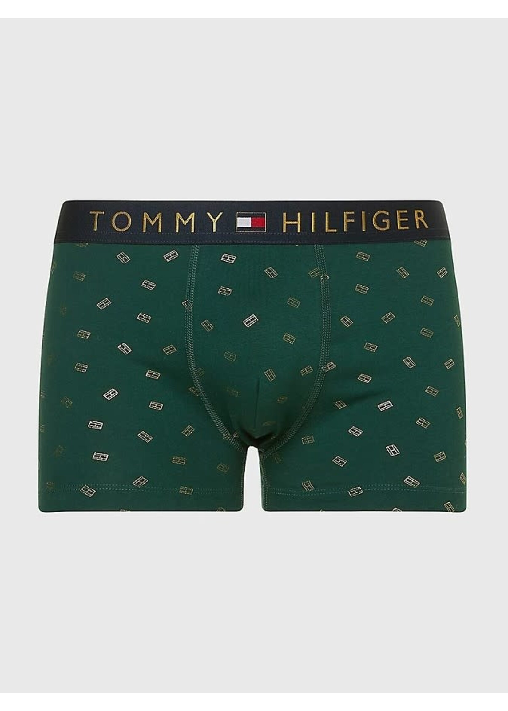 Tommy Hilfiger Tommy Hilfiger - Cadeauset boxershort en sokken - Donkergroen/Vlagjes
