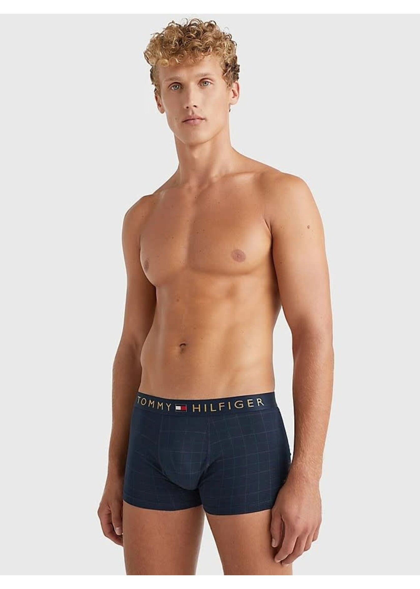 Tommy Hilfiger Tommy Hilfiger - Cadeauset boxershort en sokken - Donkerblauw/Geruit