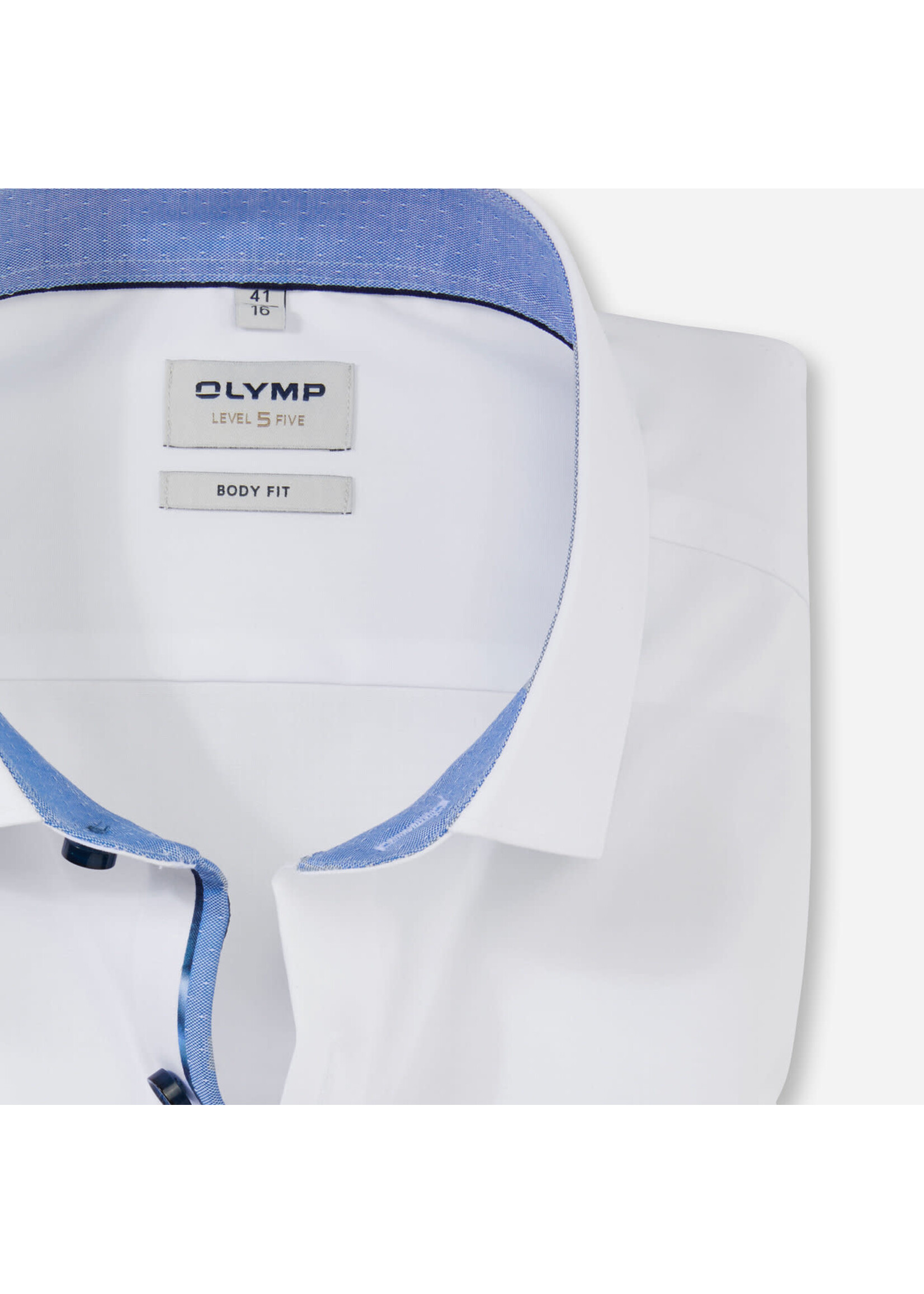 Olymp Olymp  - Body fit hemd - Wit
