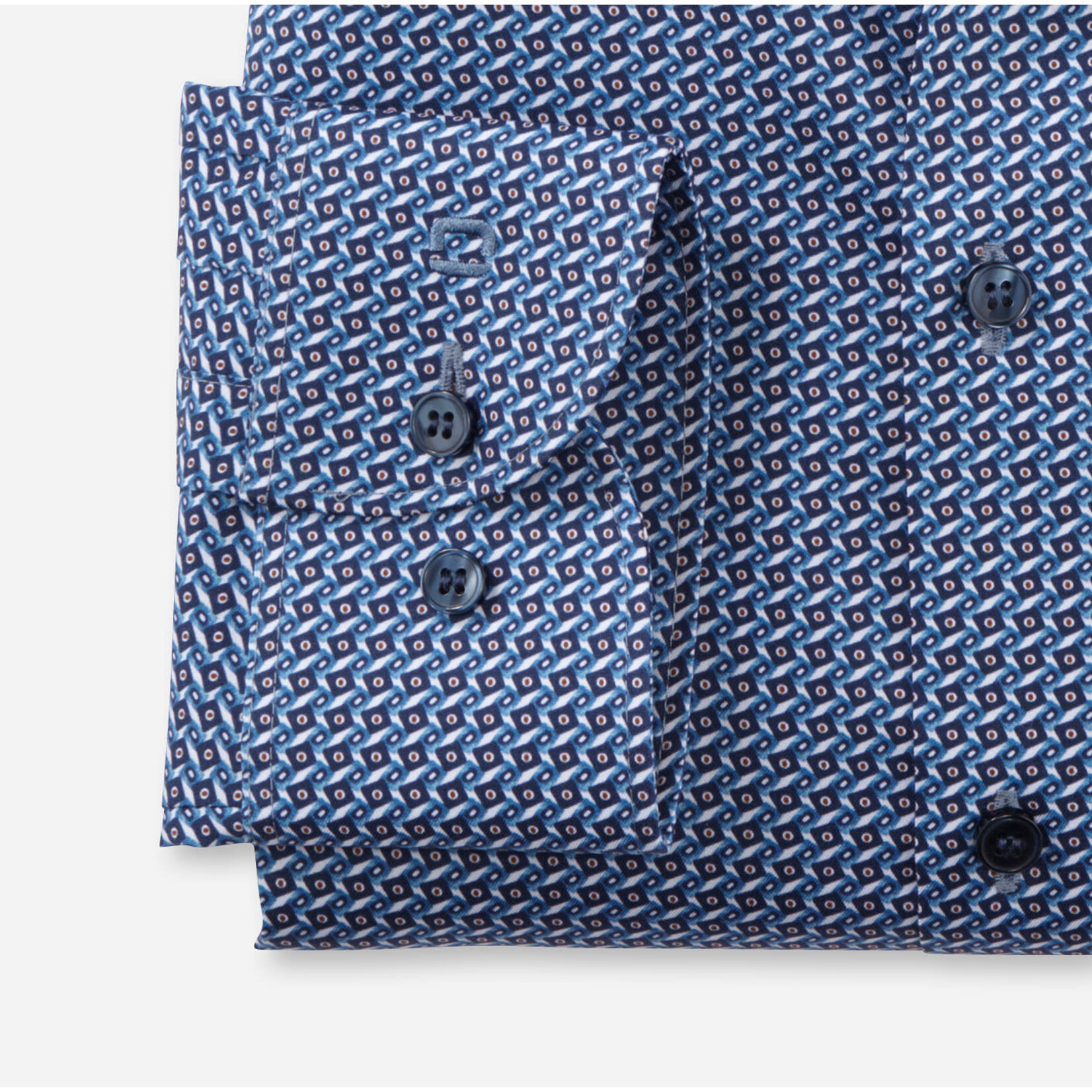 Olymp Olymp - Body fit hemd - Marineblauw