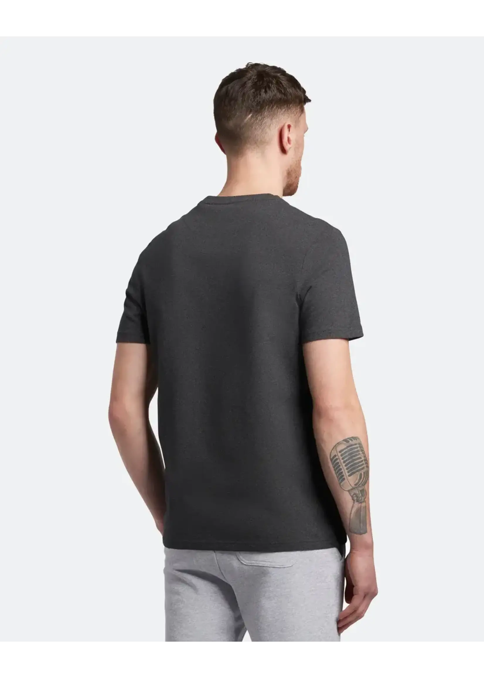 Lyle & Scott Lyle & Scott - Effen T-shirt - Donkergrijs