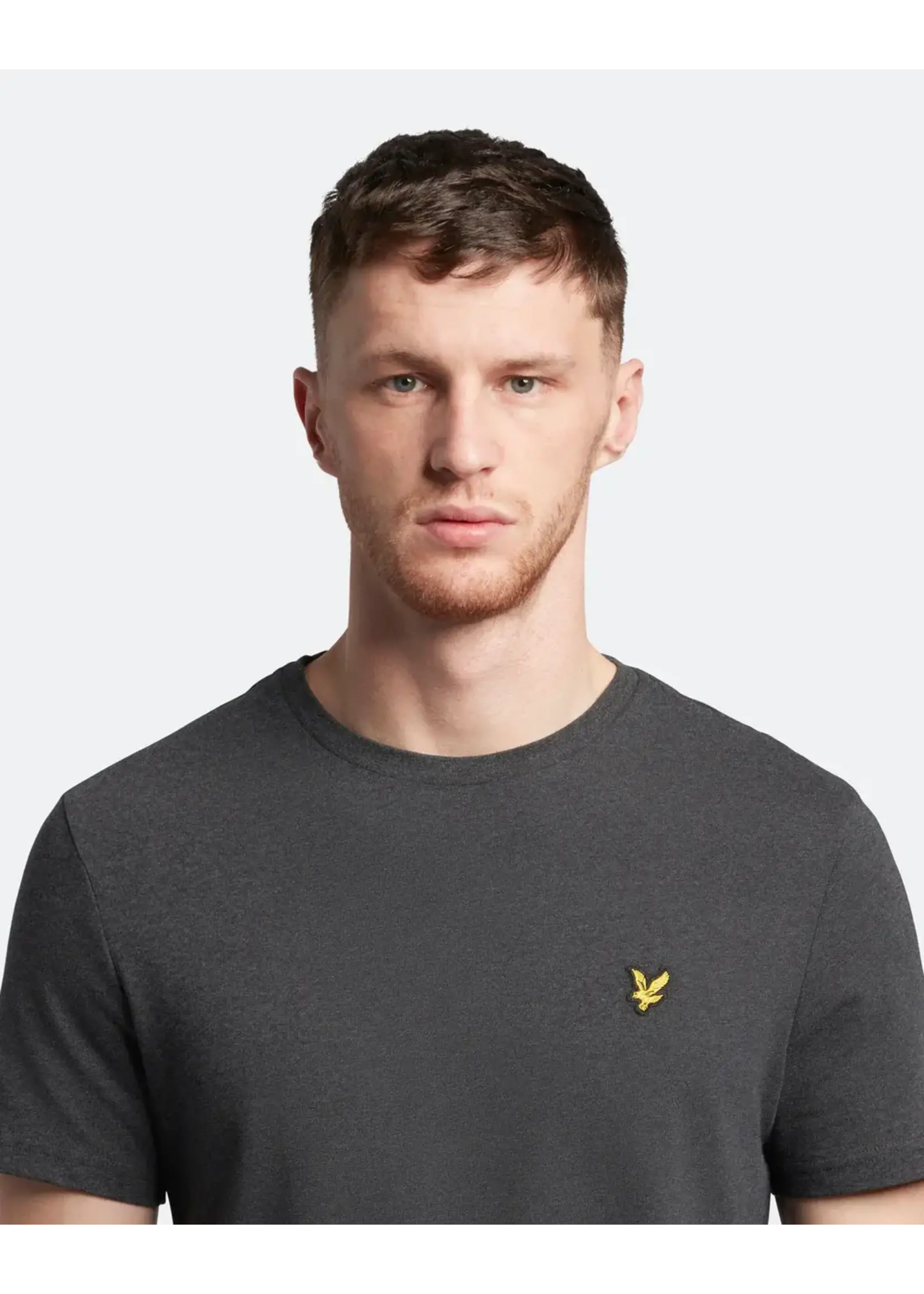 Lyle & Scott Lyle & Scott - Effen T-shirt - Donkergrijs