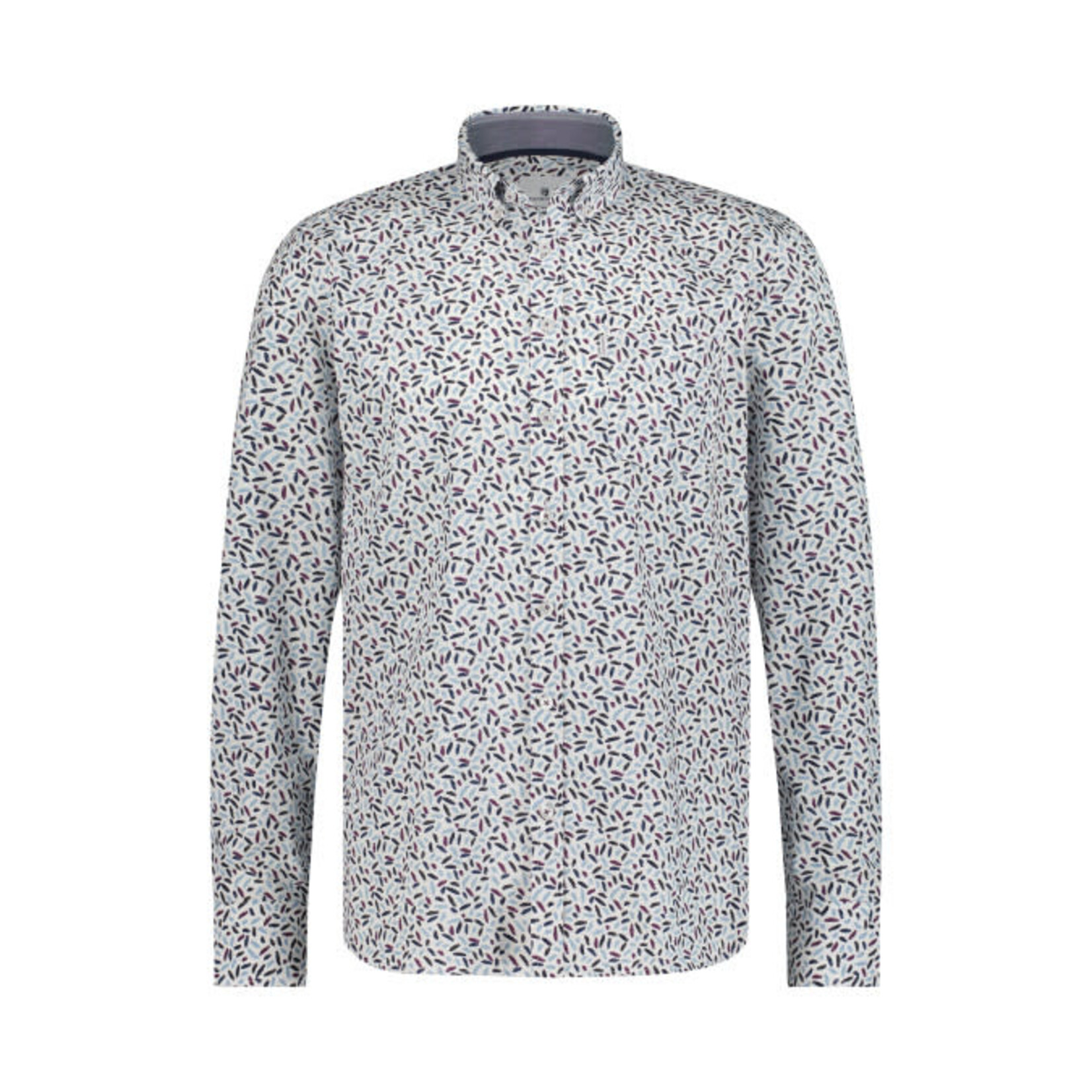 State Of Art State of Art - Hemd met print - Wit/Donker lavendel