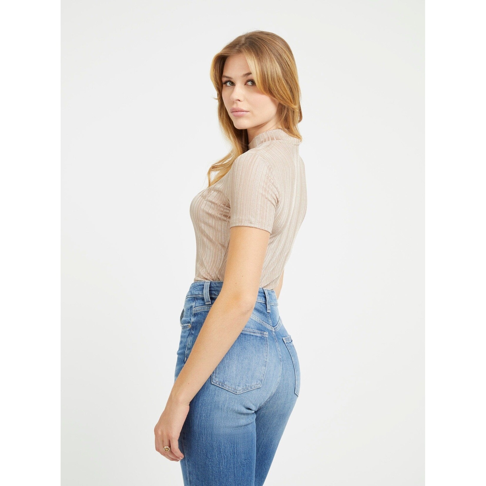 Guess Guess - Cristina Logo Top - Zand
