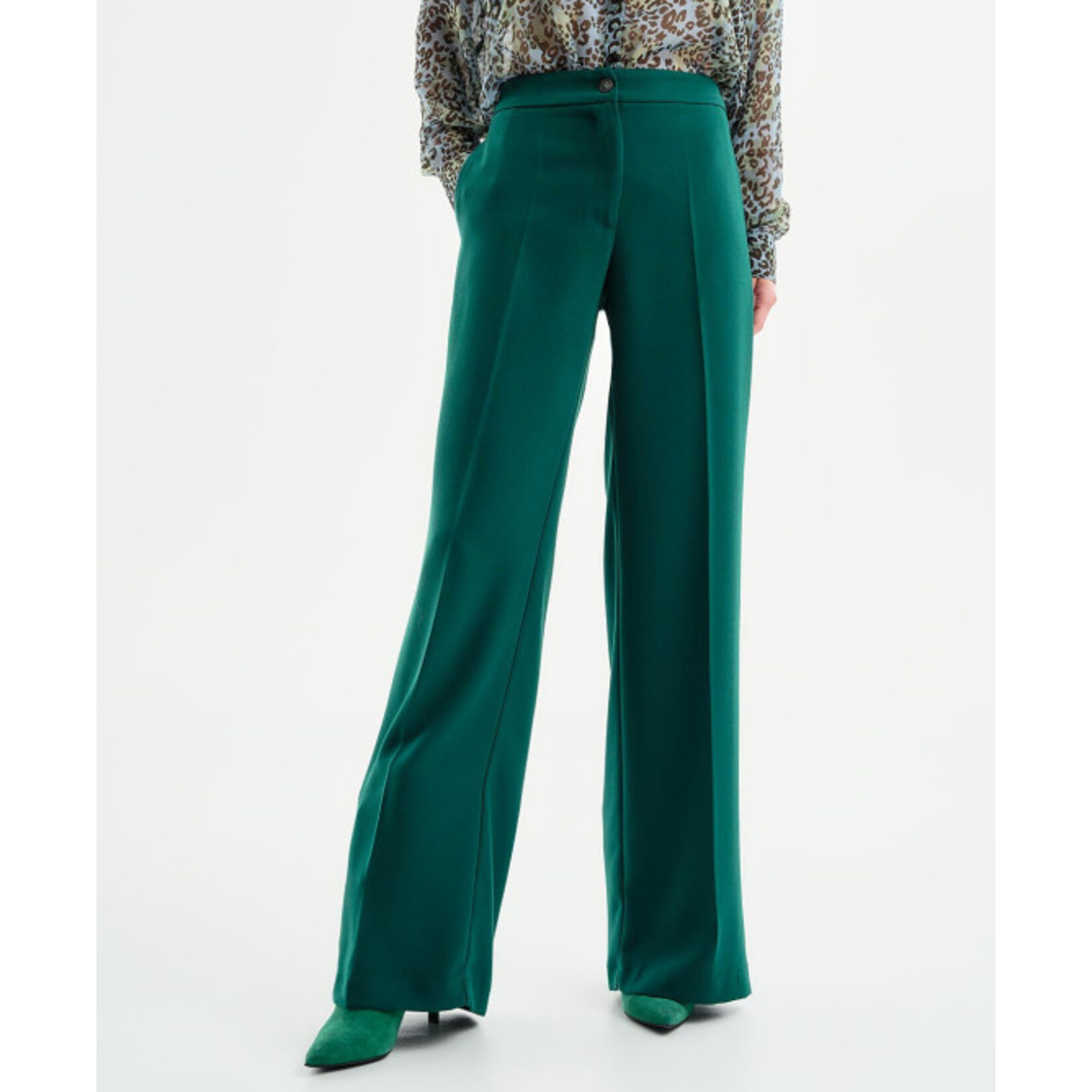 Access ACCESS - Rechte broek - Basilicum Groen
