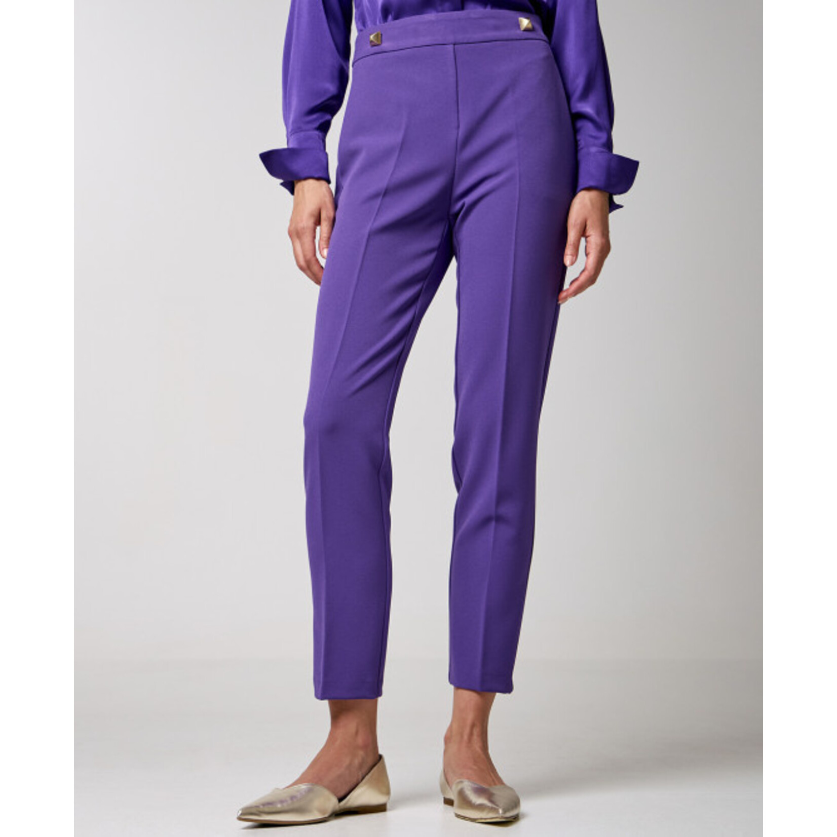 Access ACCESS - Broek met studs - Paars