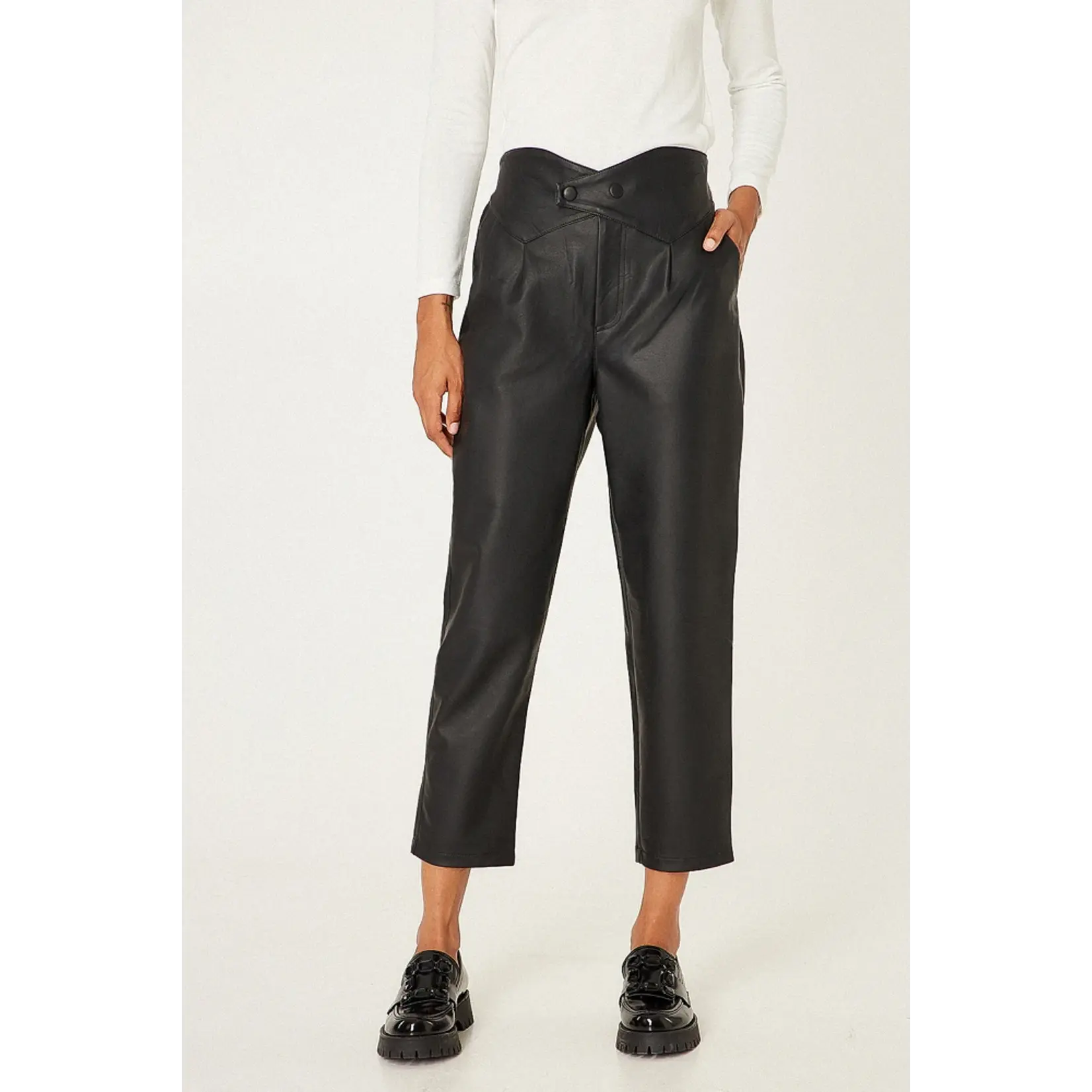 BSB BSB - Faux-leder broek - Zwart
