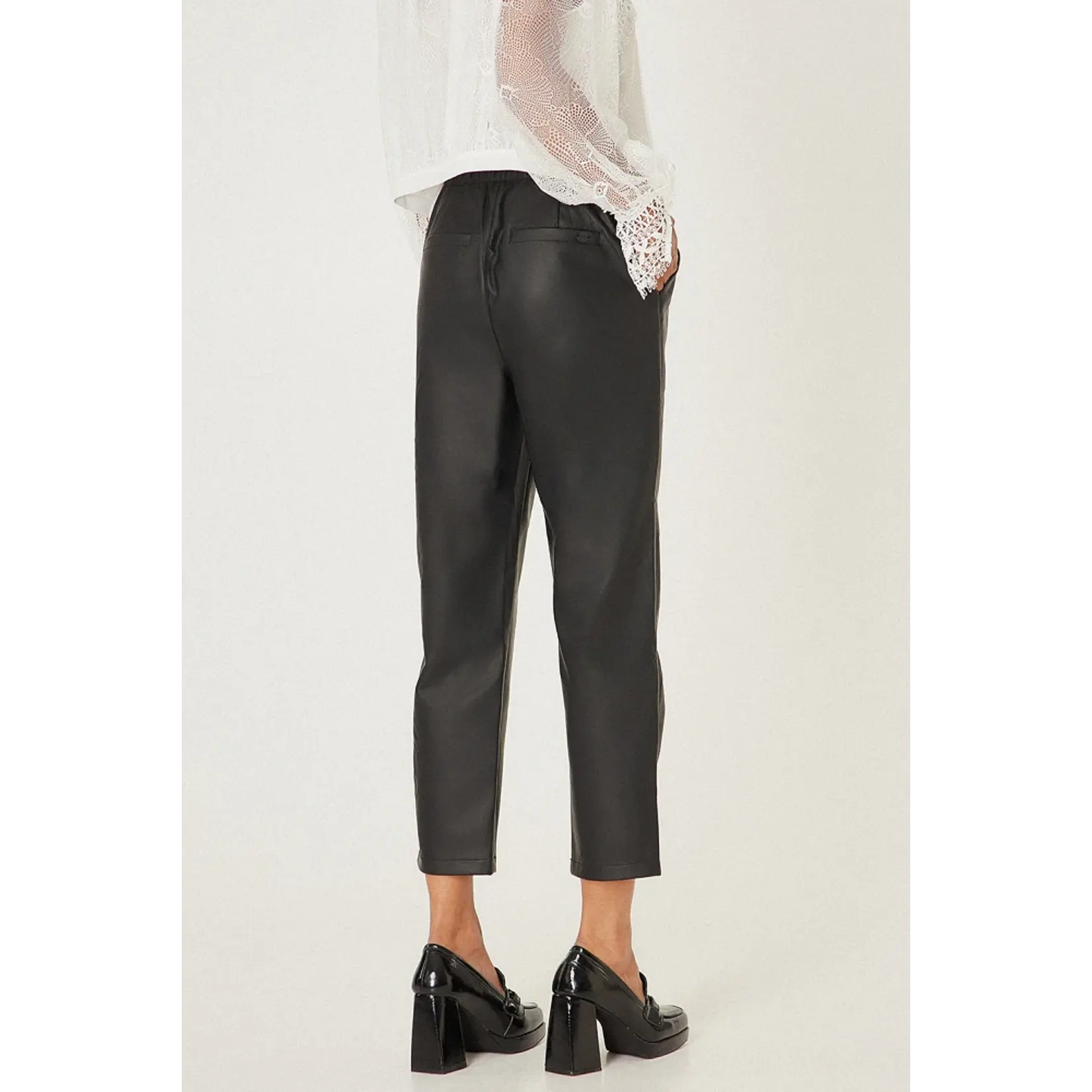 BSB BSB - Faux-leder broek - Zwart