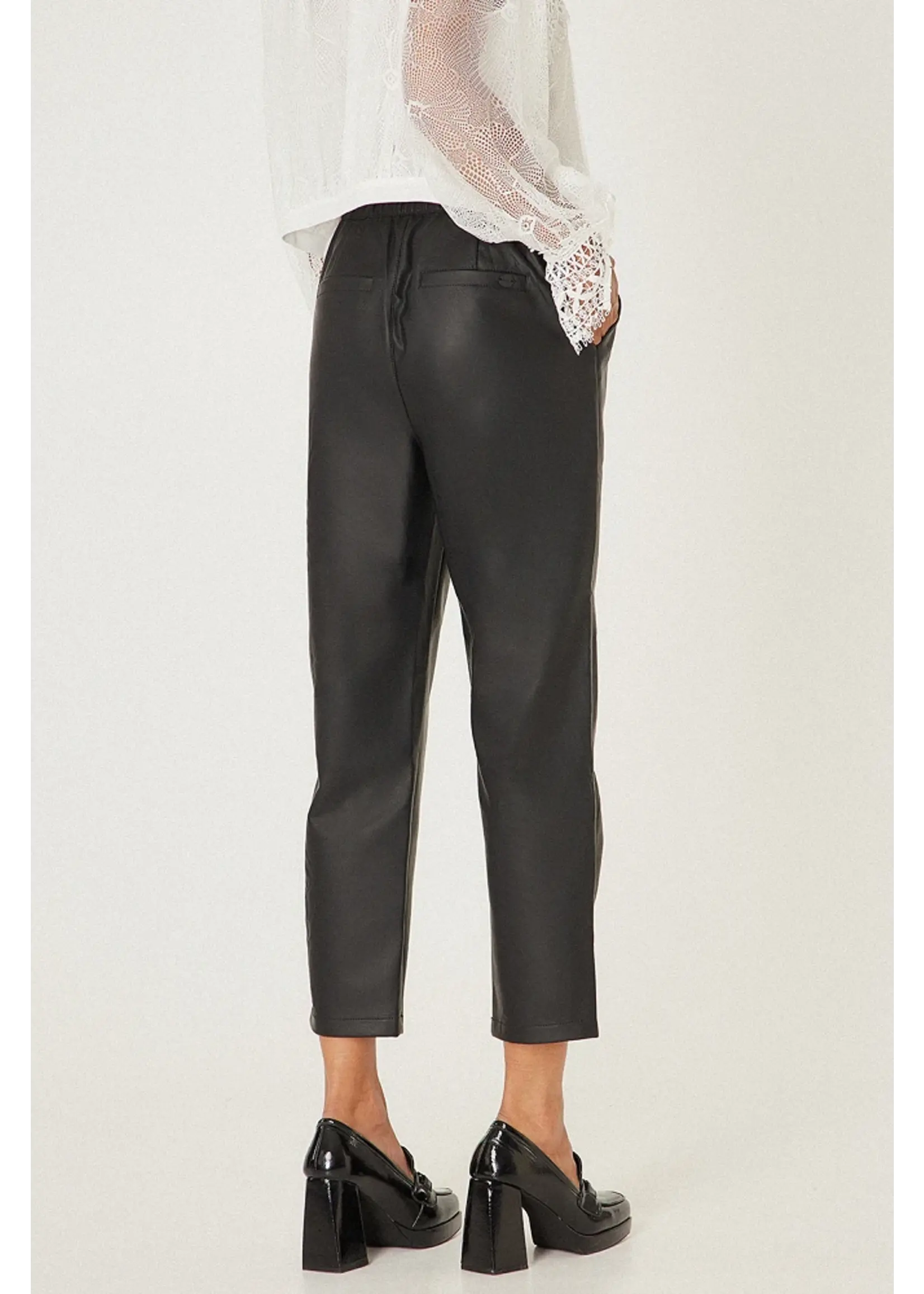 BSB BSB - Faux-leder broek - Zwart