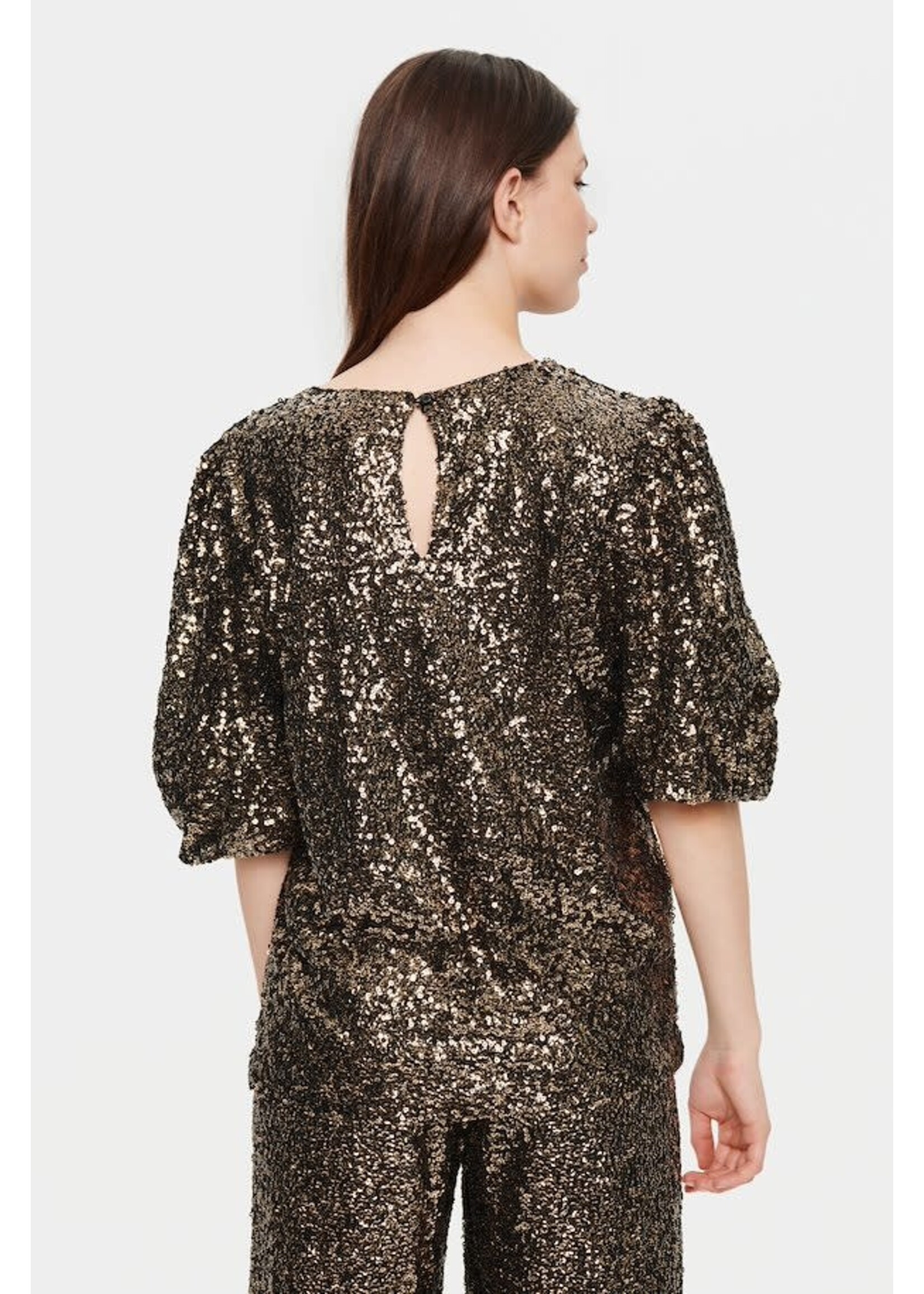 Saint Tropez Saint Tropez - Bailey Blouse - Antique Sequins