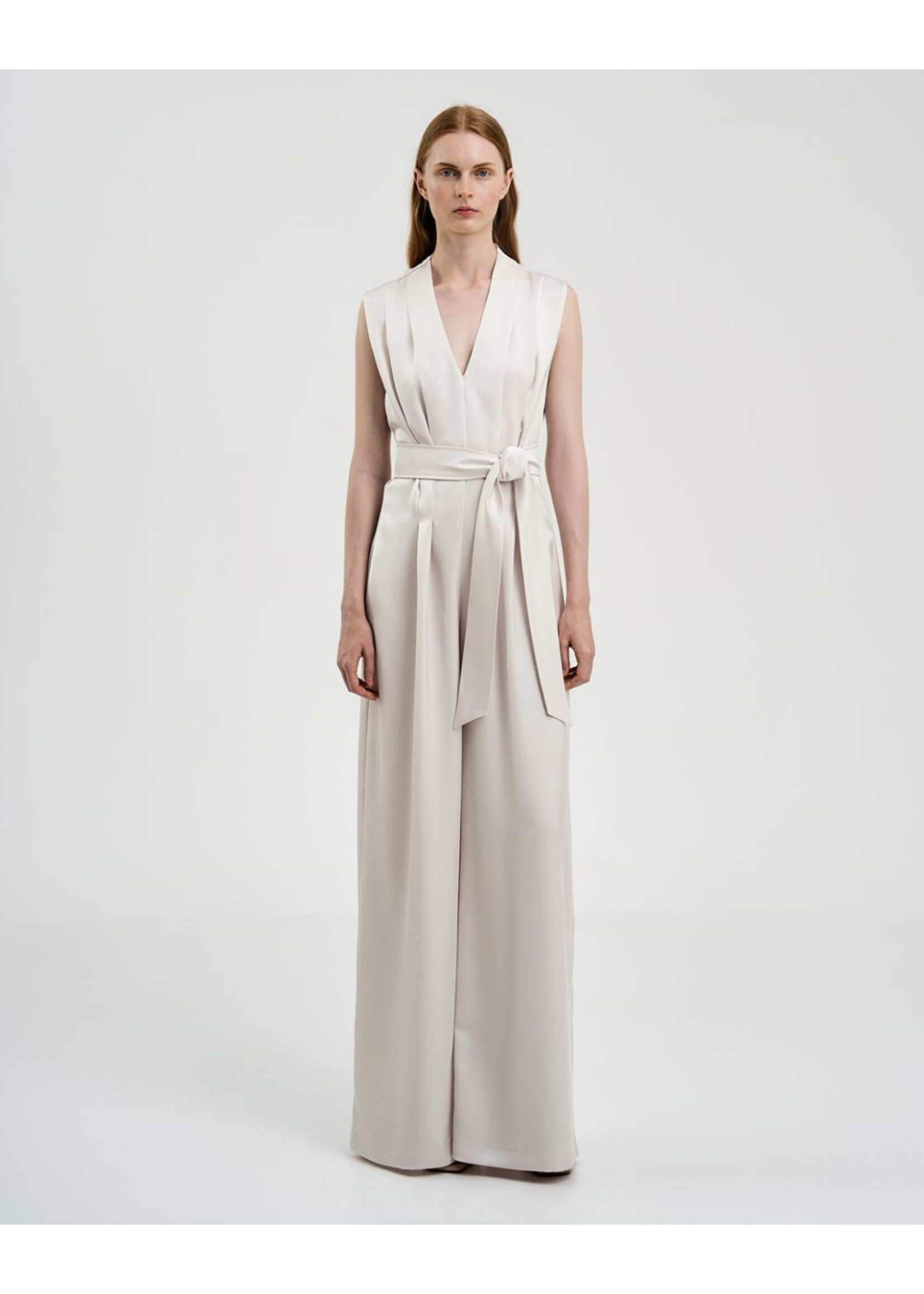 Access ACCESS - Satijn Jumpsuit - Vanille