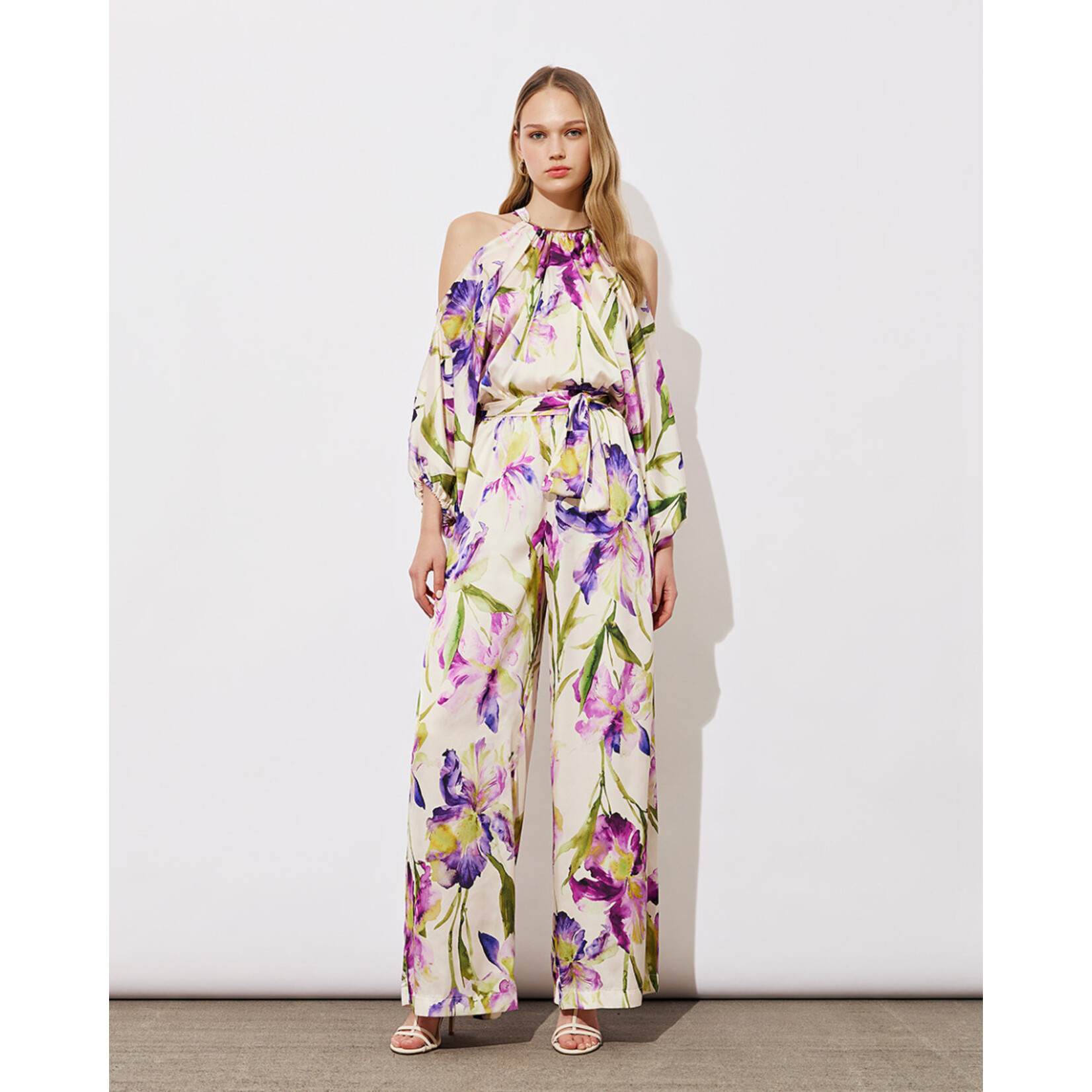 Access ACCESS fashion - Jumpsuit bloemenprint - Paars