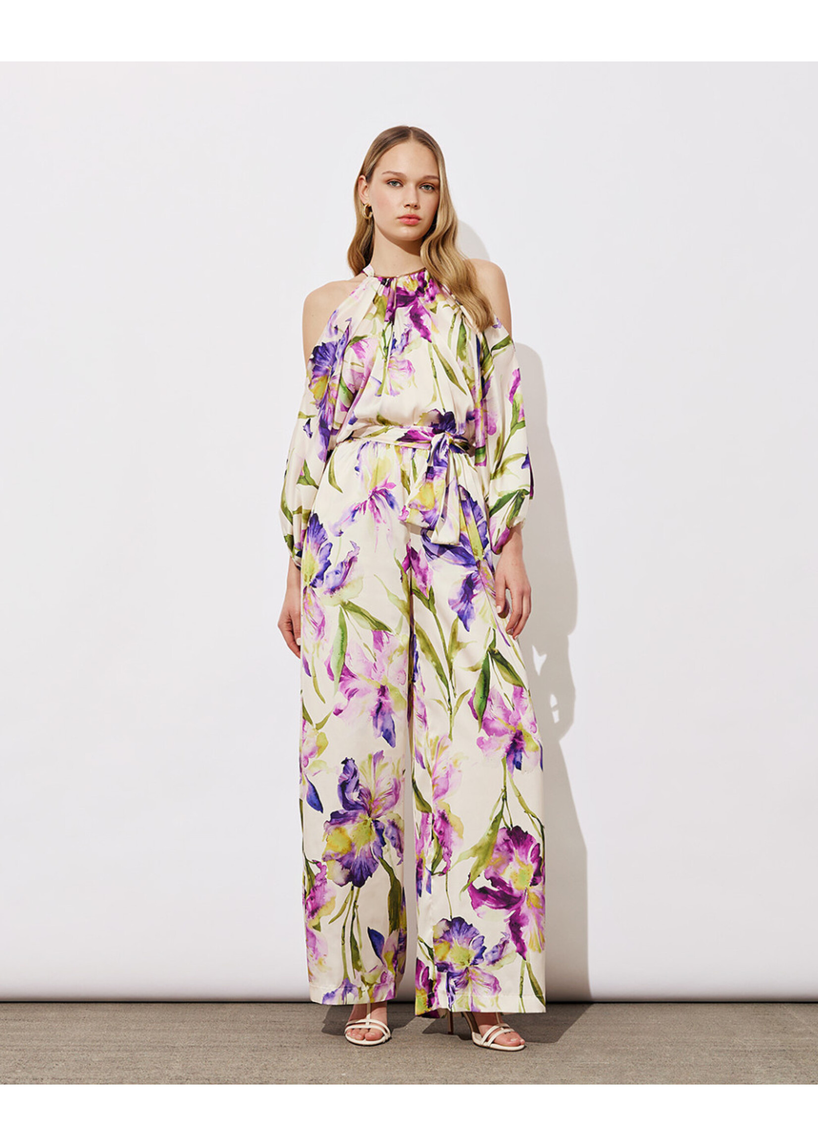 Access ACCESS fashion - Jumpsuit bloemenprint - Paars