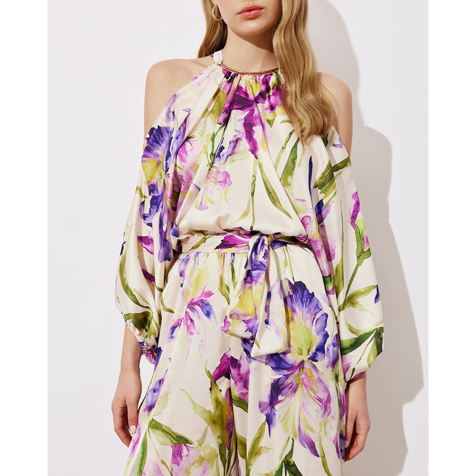 Access ACCESS fashion - Jumpsuit bloemenprint - Paars