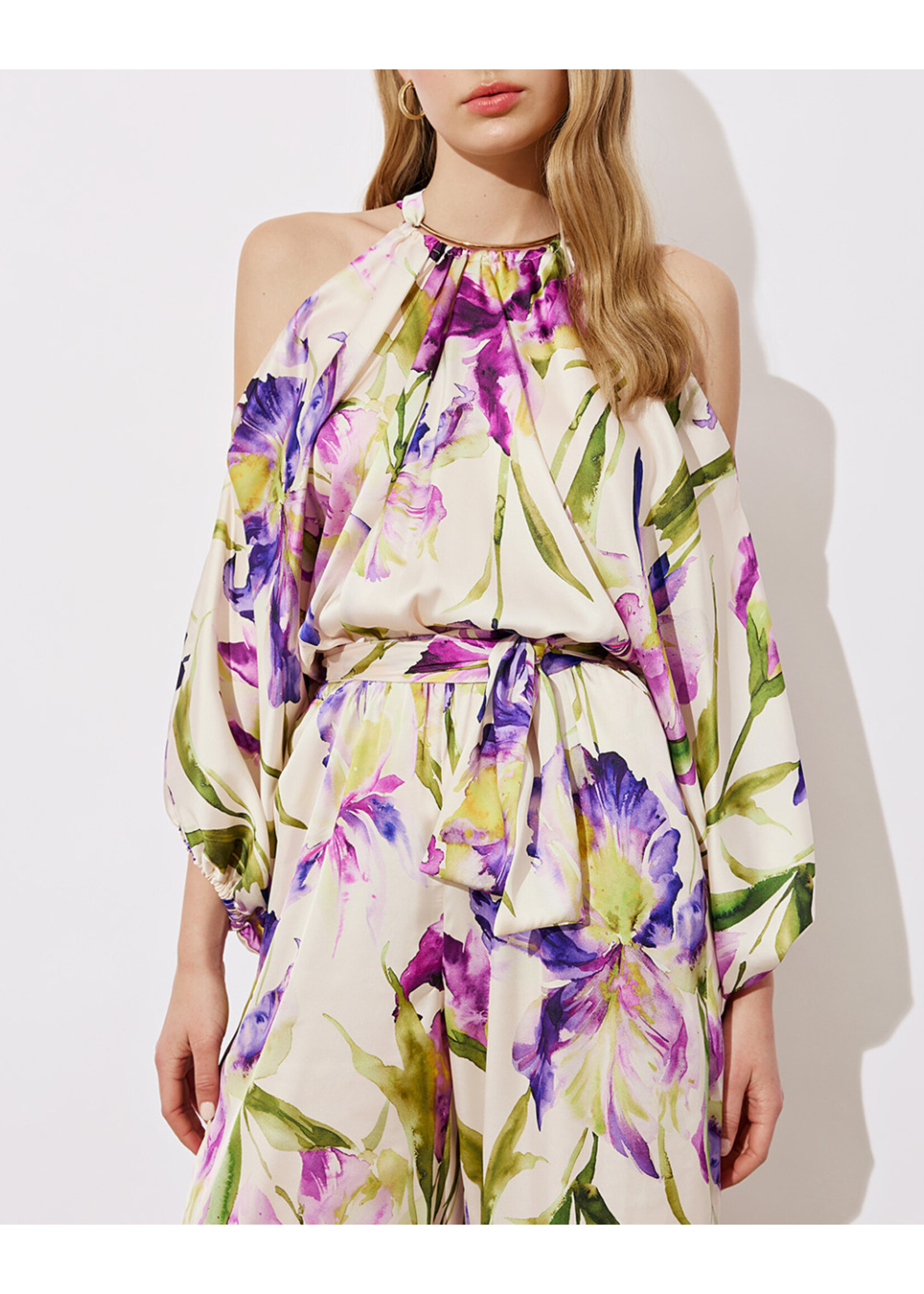 Access ACCESS fashion - Jumpsuit bloemenprint - Paars