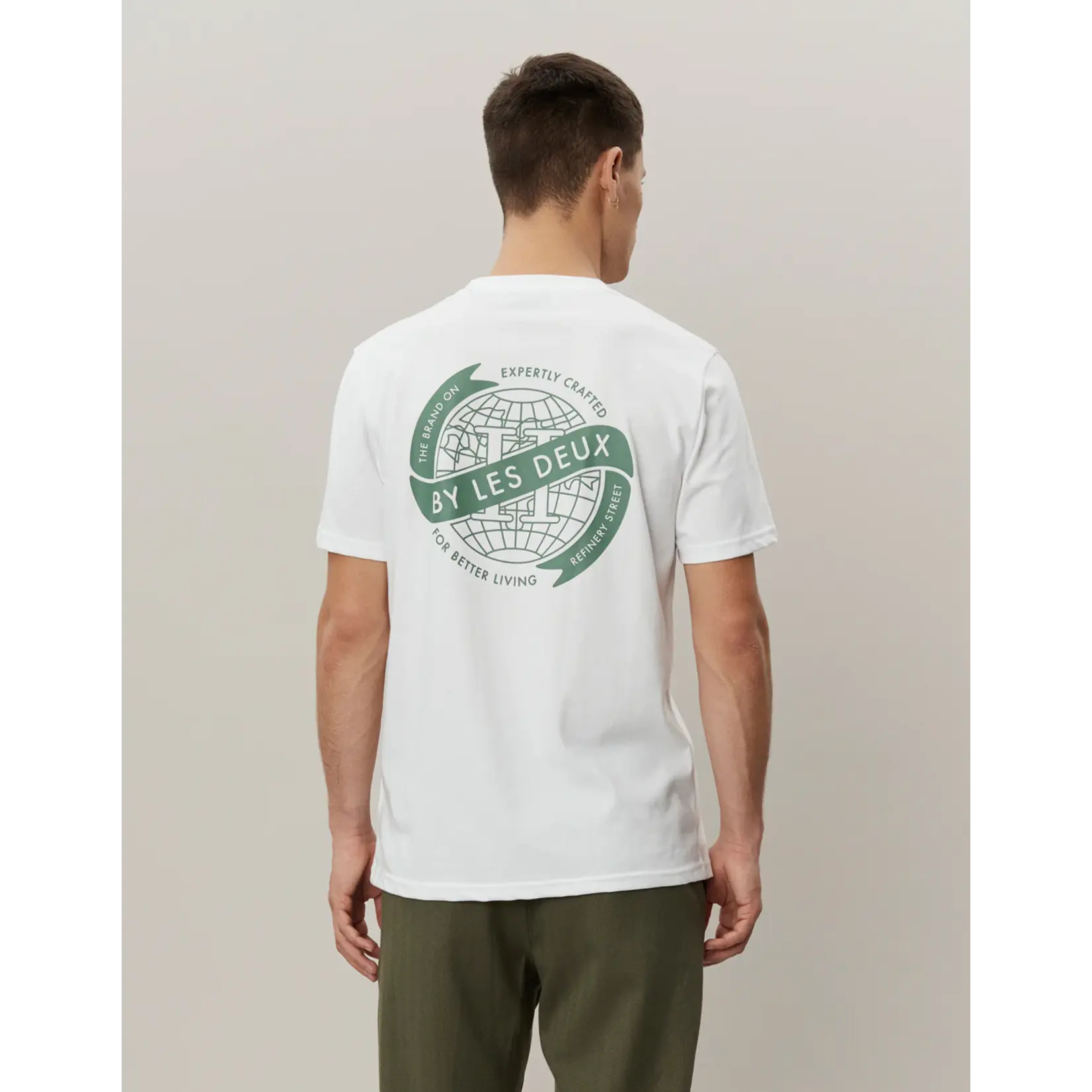 Les Deux Les Deux - Globe T-Shirt - Verschillende kleuren verkrijgbaar