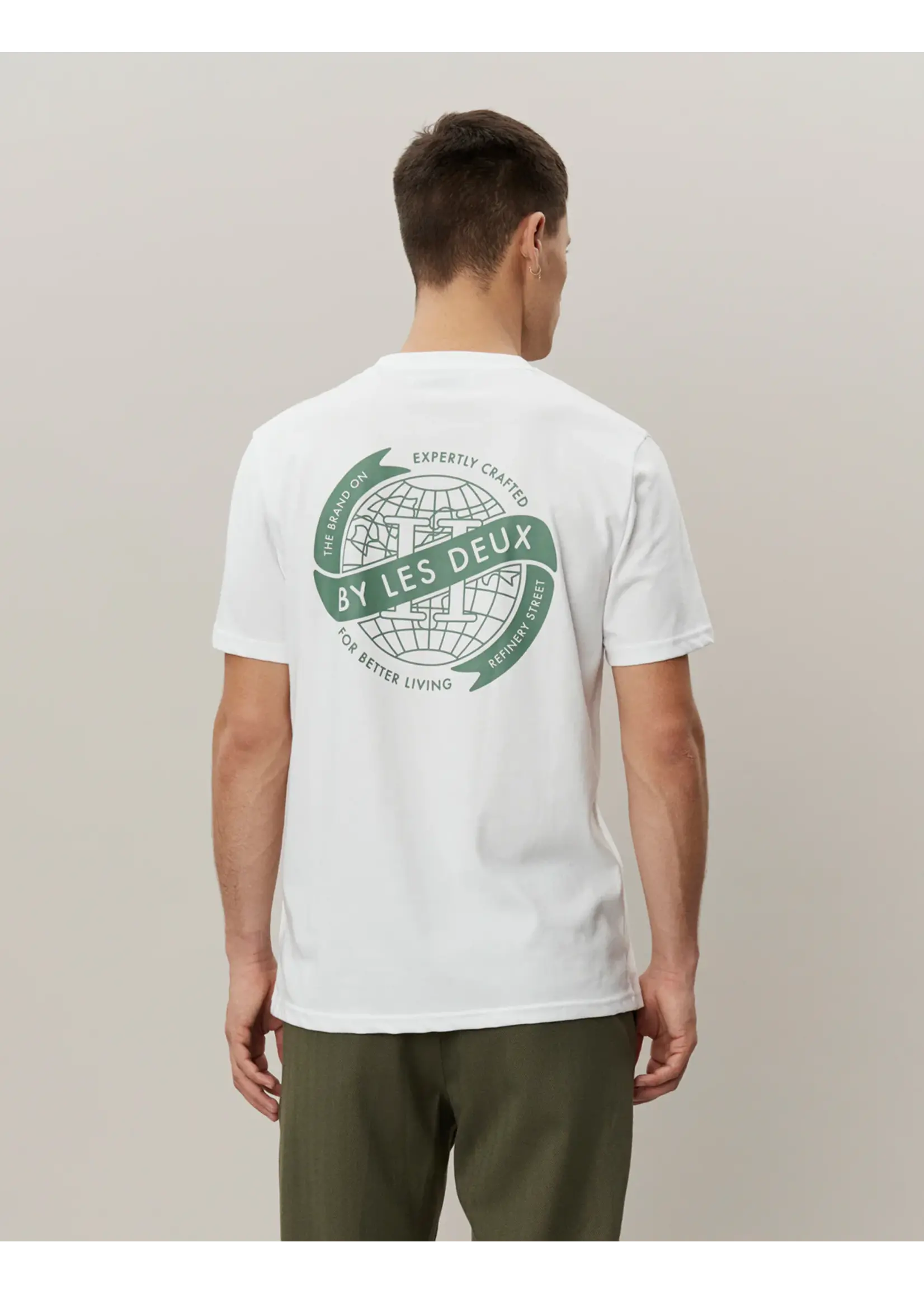 Les Deux Les Deux - Globe T-Shirt - Verschillende kleuren verkrijgbaar