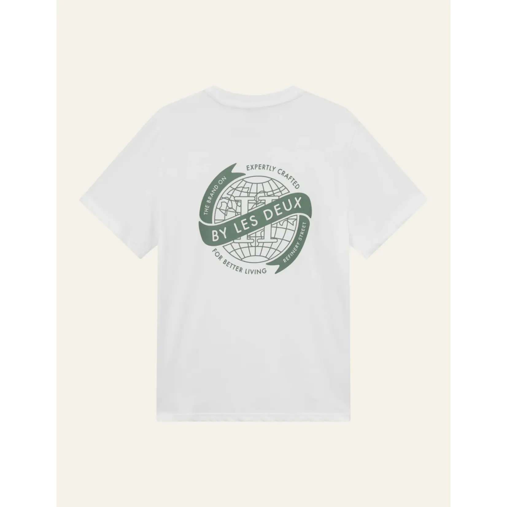 Les Deux Les Deux - Globe T-Shirt - Verschillende kleuren verkrijgbaar