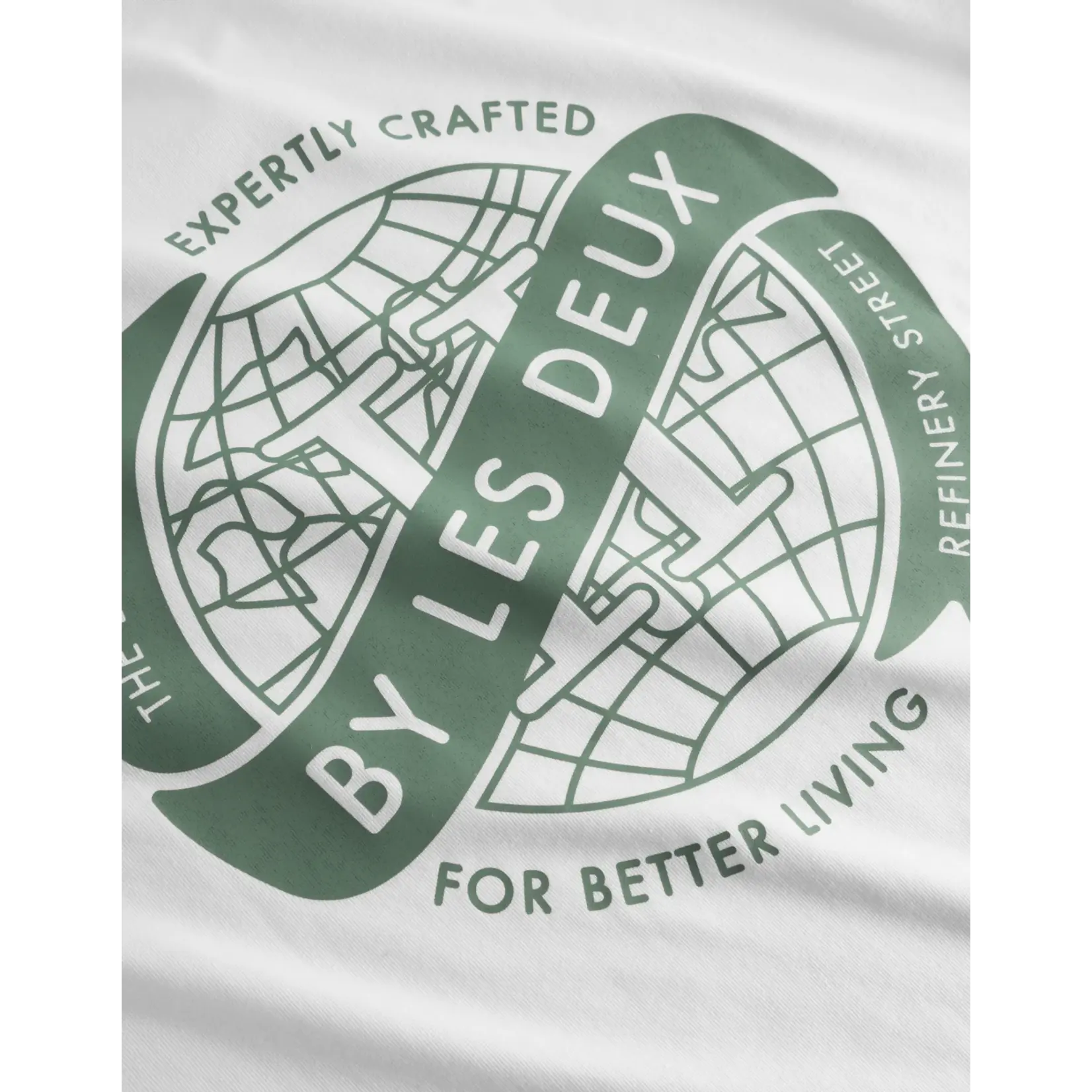 Les Deux Les Deux - Globe T-Shirt - Verschillende kleuren verkrijgbaar