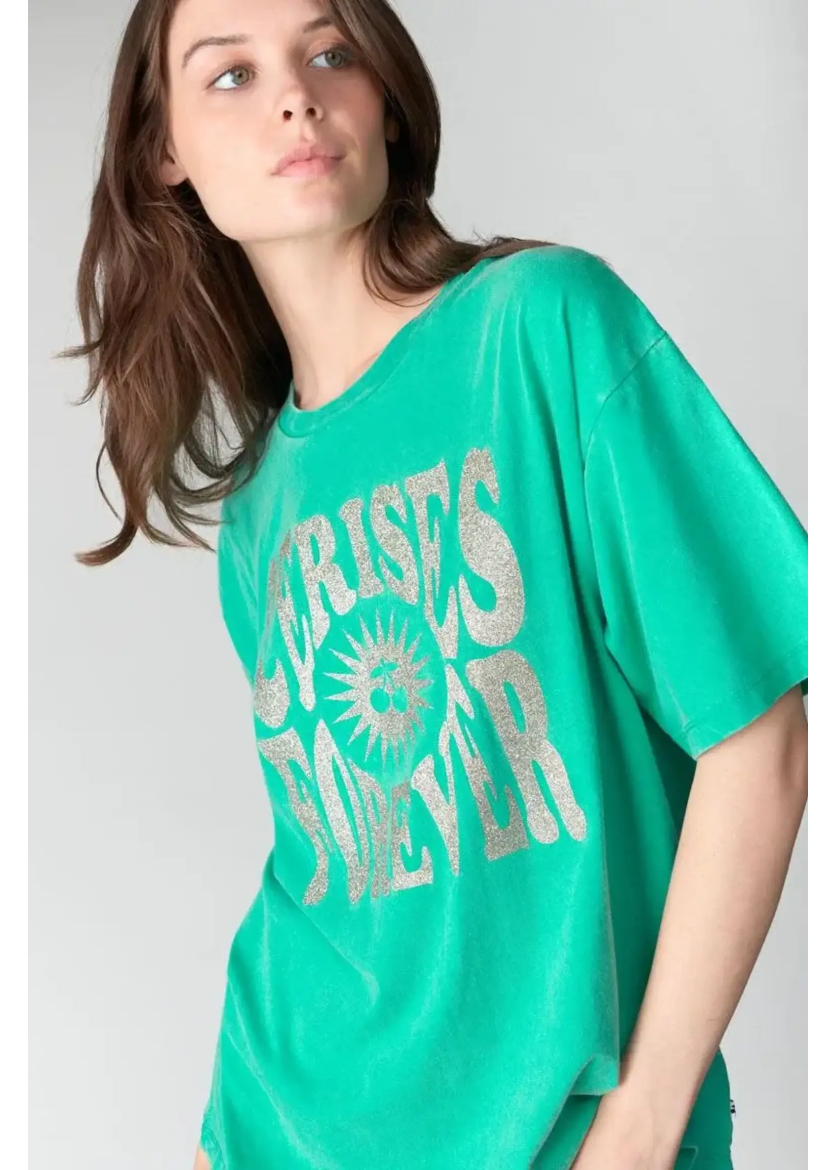 Le Temps Des Cerises Le Temps des Cerises - Kathleen T-shirt - Peacok Green