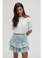 Homage Homage - Ruffle Rok - Light Cloudy Blue