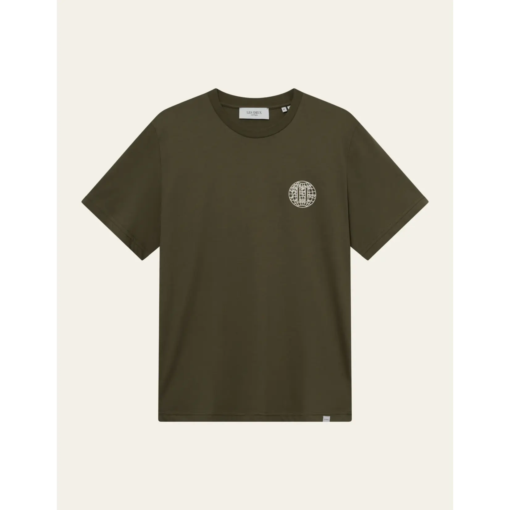 Les Deux Les Deux - Globe T-Shirt - Verschillende kleuren verkrijgbaar