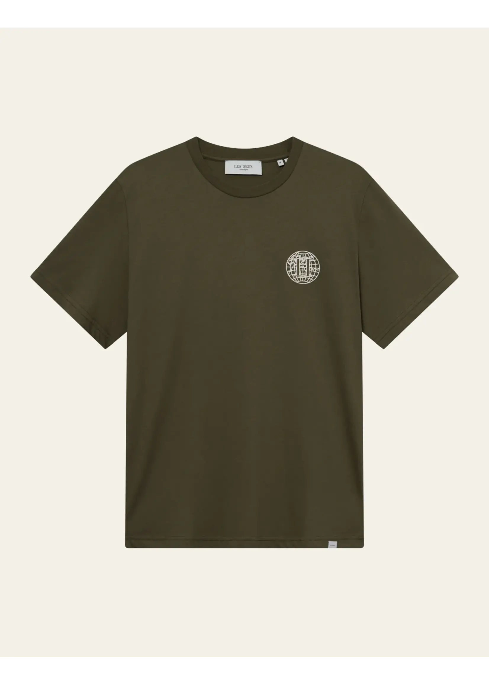 Les Deux Les Deux - Globe T-Shirt - Verschillende kleuren verkrijgbaar
