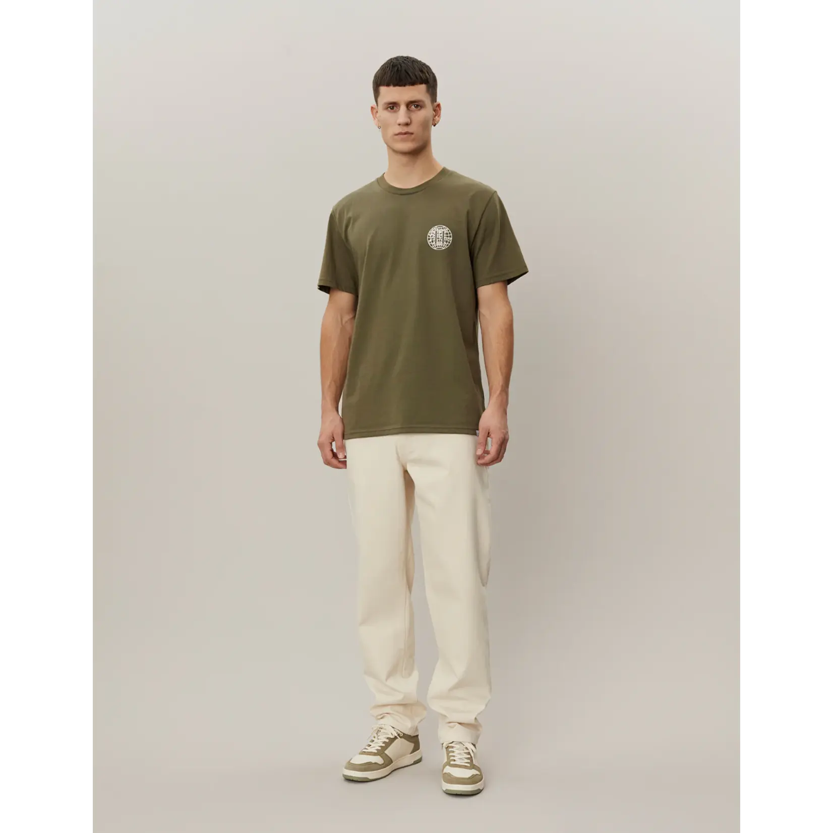 Les Deux Les Deux - Globe T-Shirt - Verschillende kleuren verkrijgbaar
