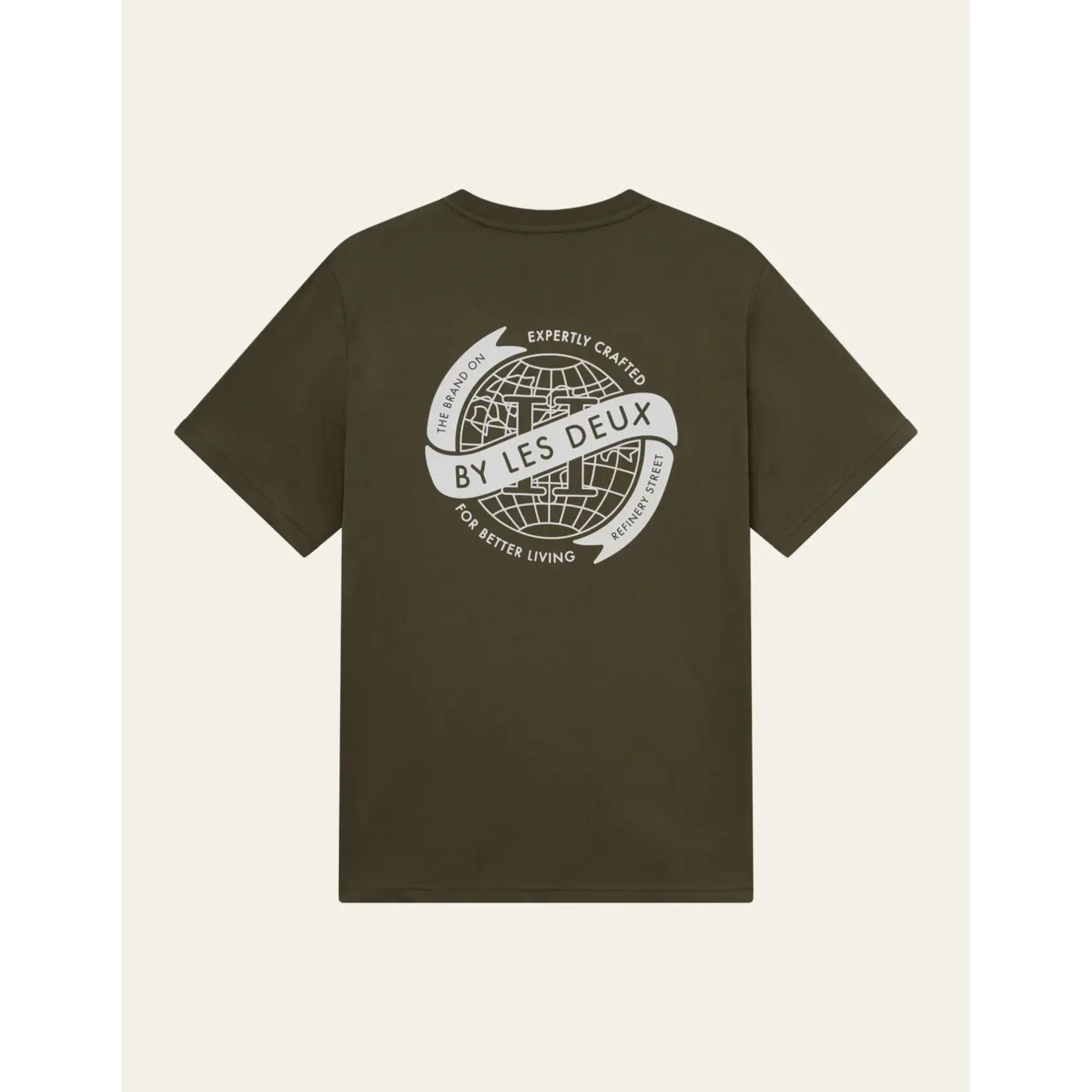 Les Deux Les Deux - Globe T-Shirt - Verschillende kleuren verkrijgbaar