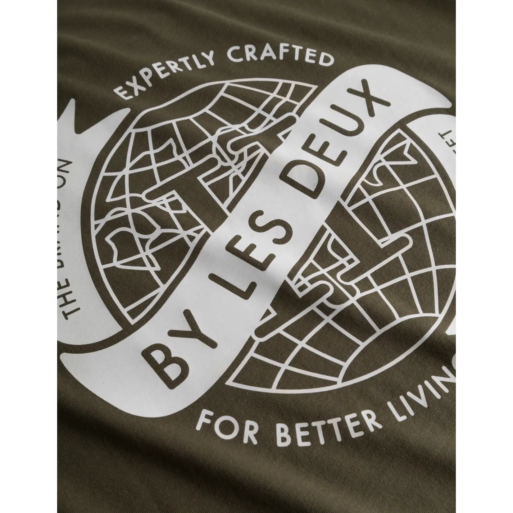Les Deux Les Deux - Globe T-Shirt - Verschillende kleuren verkrijgbaar