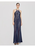 Access ACCESS - Maxi halterjurk - Blauw