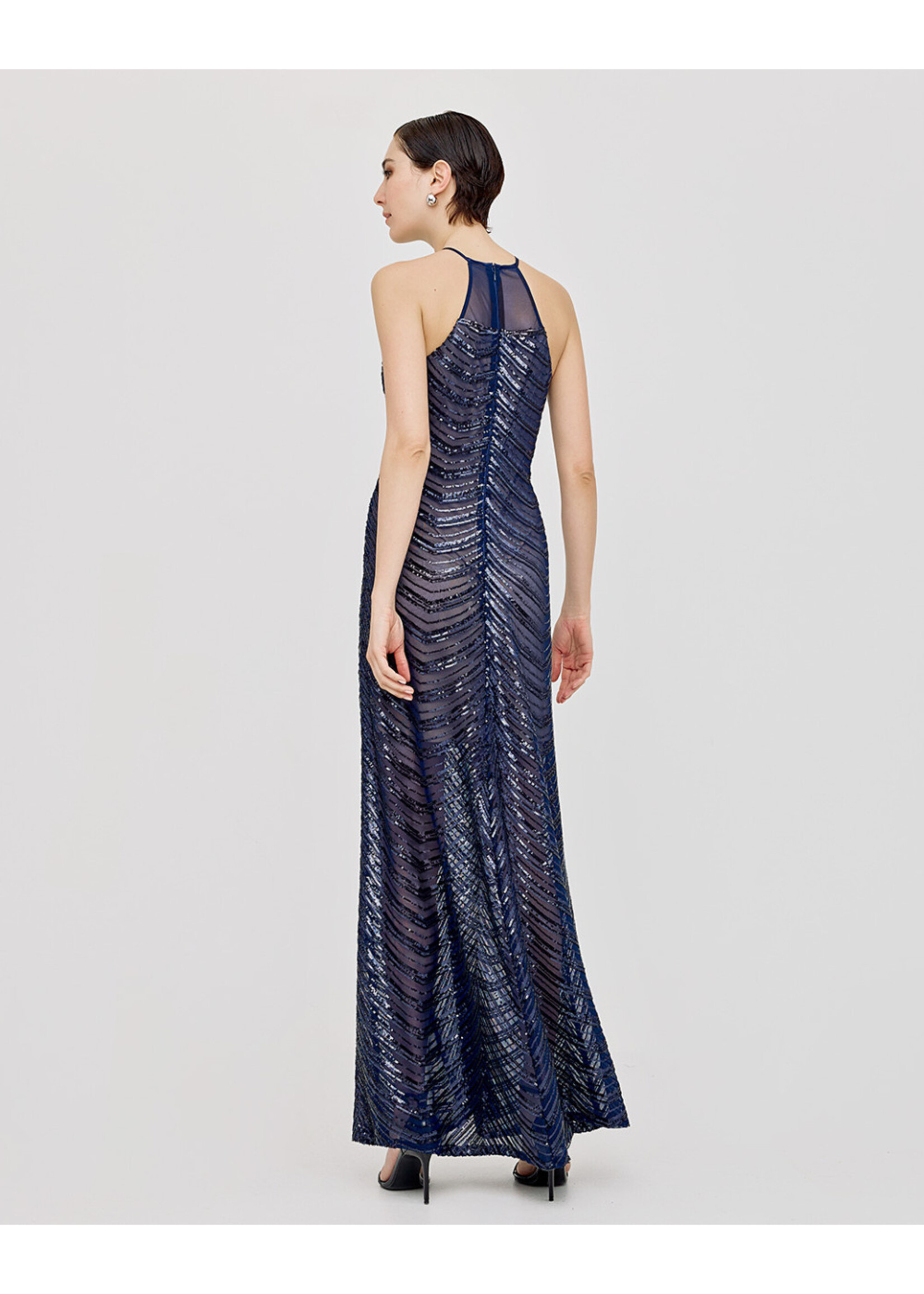 Access ACCESS - Maxi halterjurk - Blauw