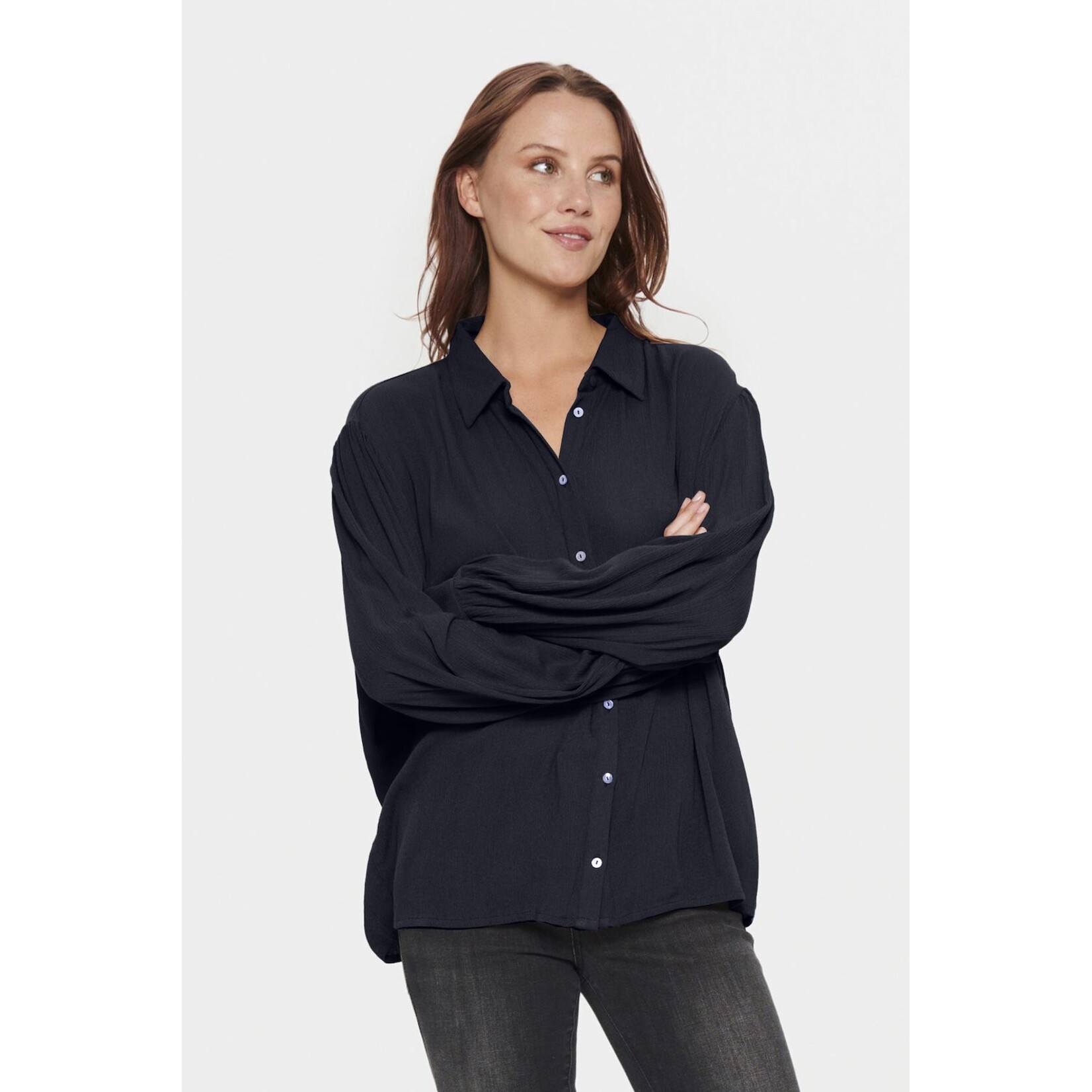 Saint Tropez Saint Tropez - AlbaSZ Shirt - Donkerblauw