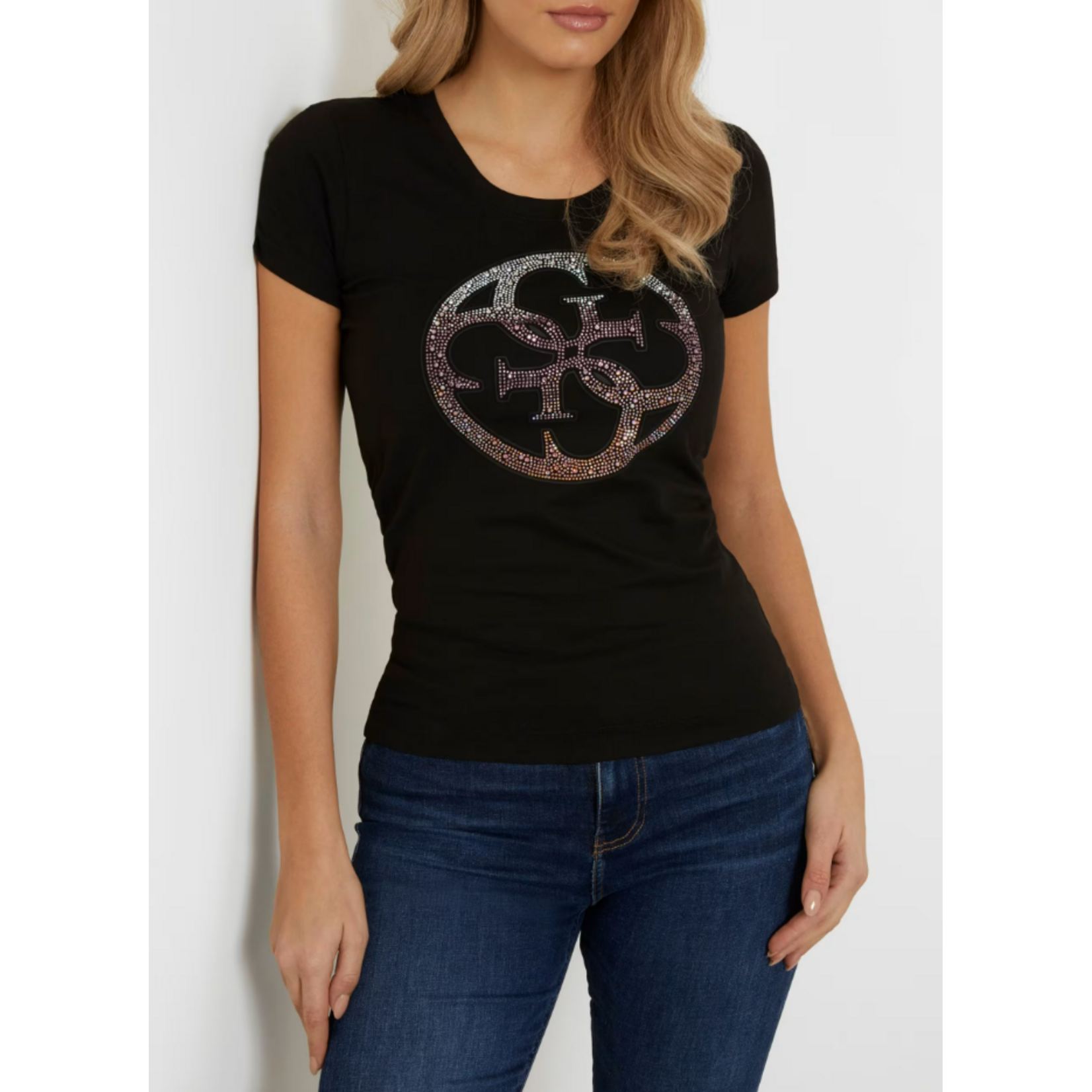Guess Guess - 4G Logo T-shirt - Zwart