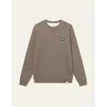 Les Deux Les Deux - Piece Sweatshirt 2.0 - Grey Melange/Green