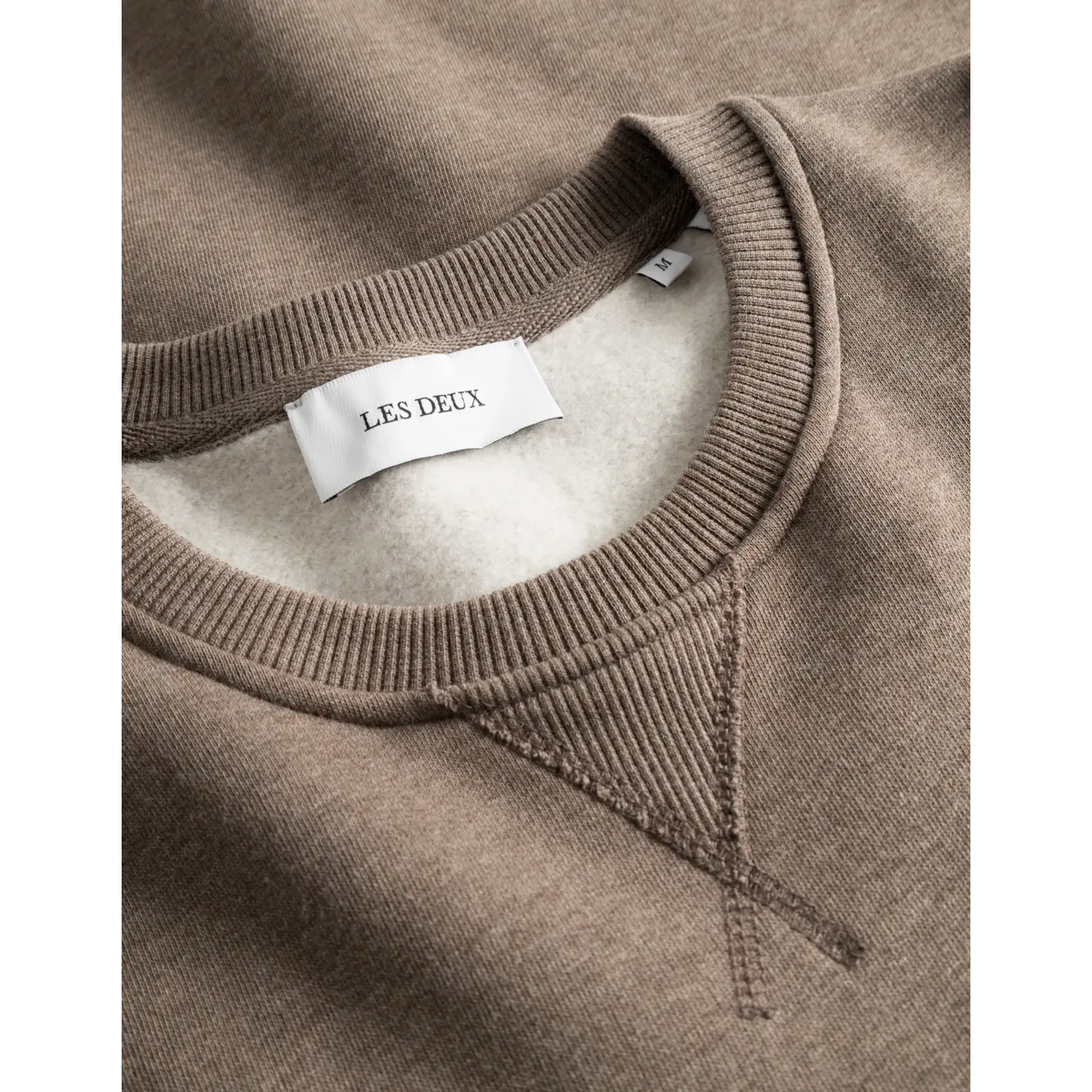 Les Deux Les Deux - Piece Sweatshirt 2.0 - Grey Melange/Green