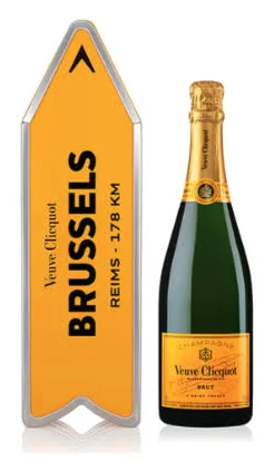 Veuve Clicquot - Giftbox 'Arrow' - Brussels 75cl - Fortyfour