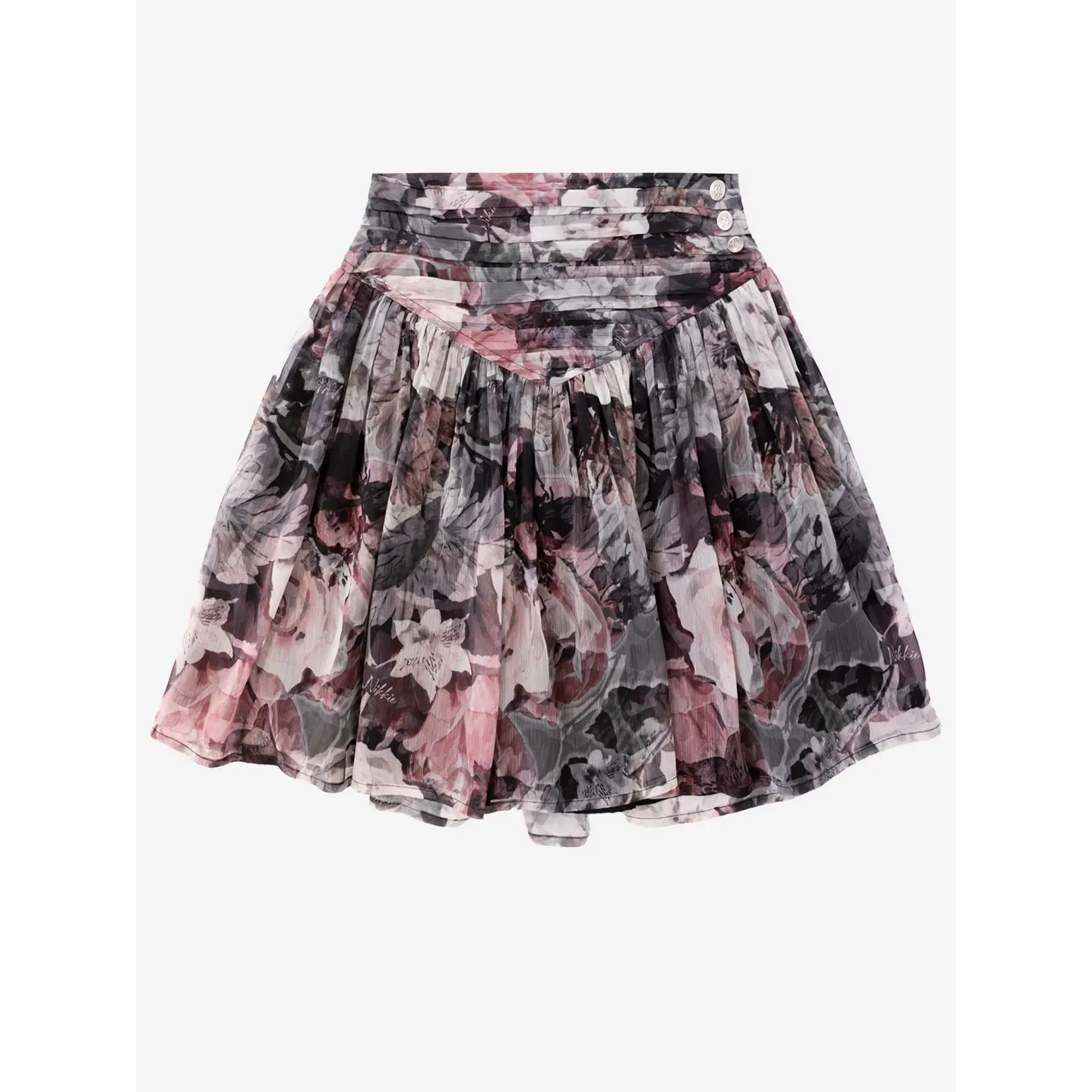 NIKKIE NIKKIE - Essex Print Rok - Zwart