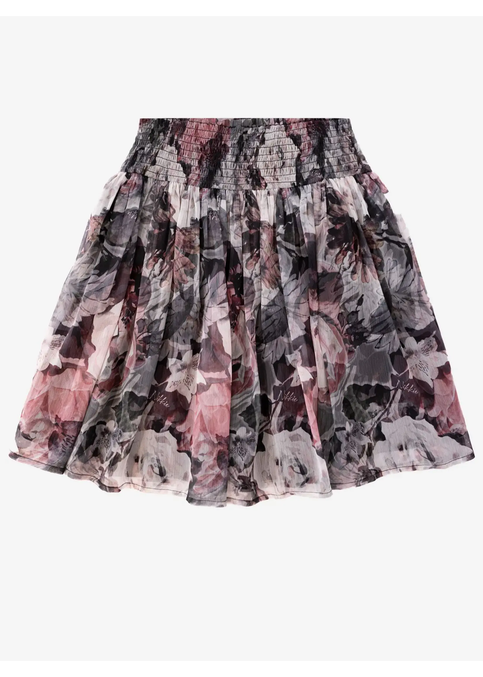 NIKKIE NIKKIE - Essex Print Rok - Zwart